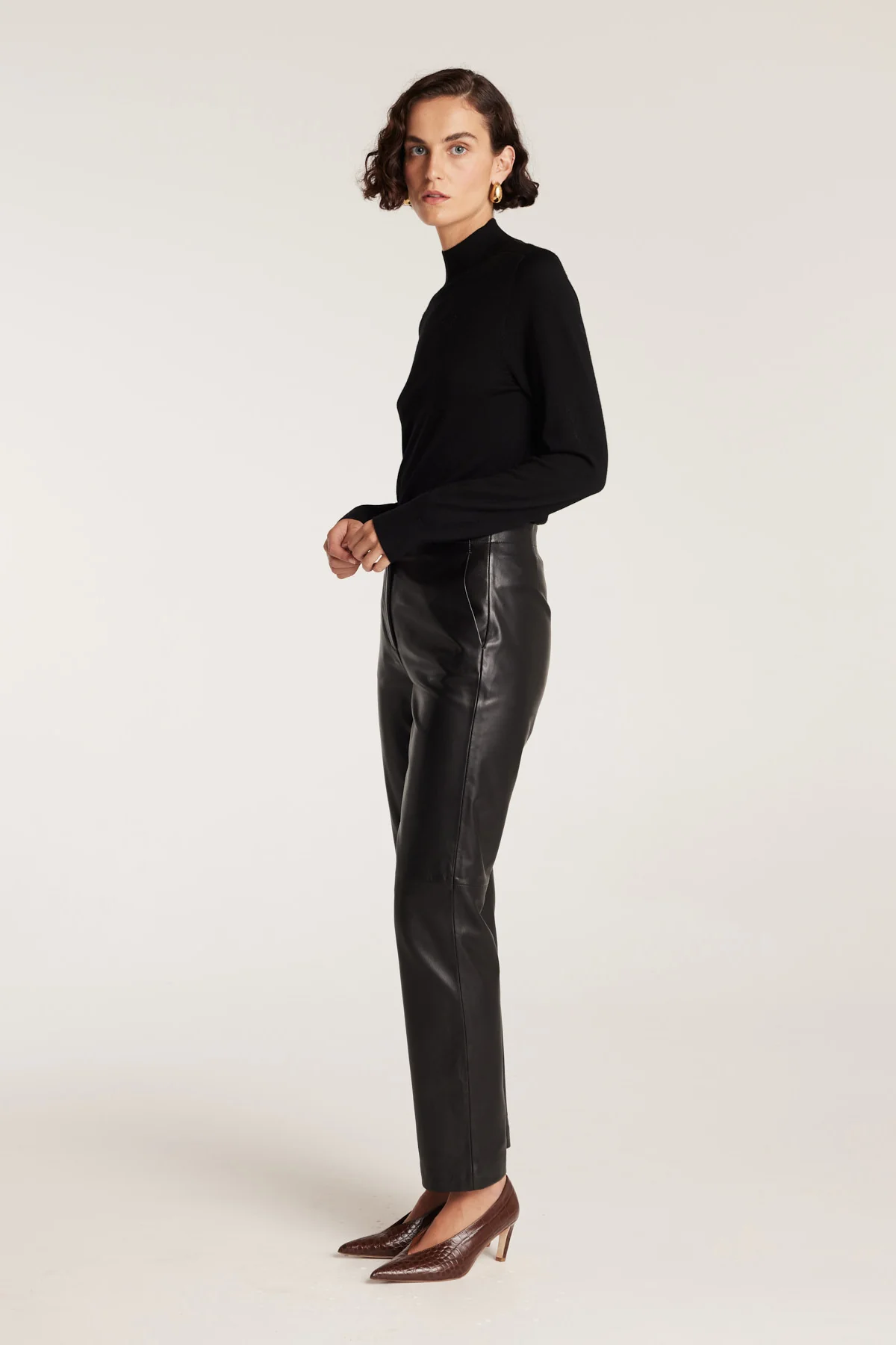 Leather Pant - Black - Image 3