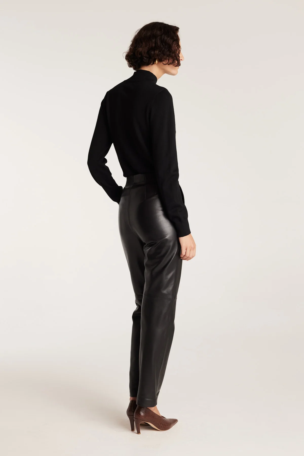 Leather Pant - Black - Image 5