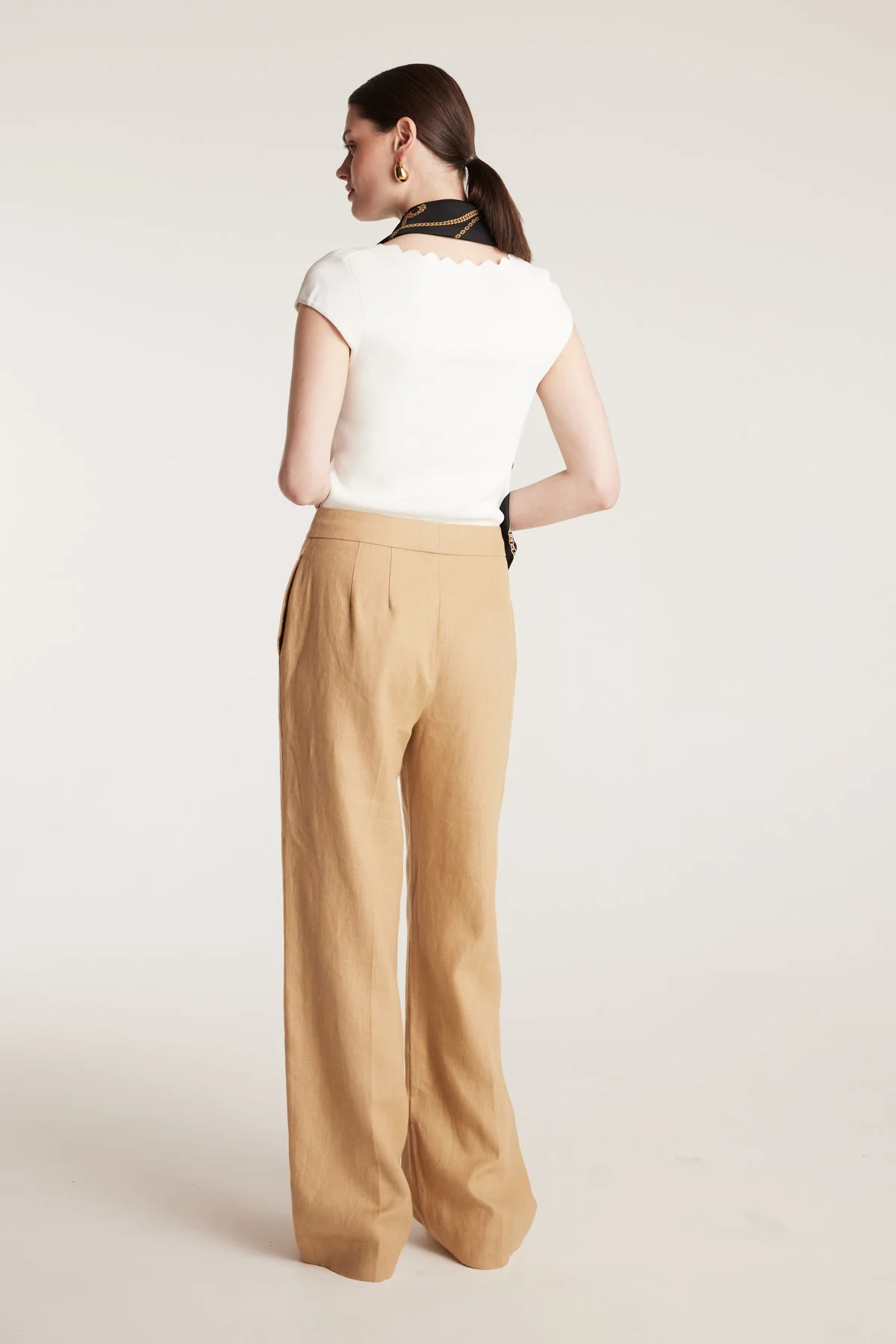 Linen Pant - Gold - Image 4