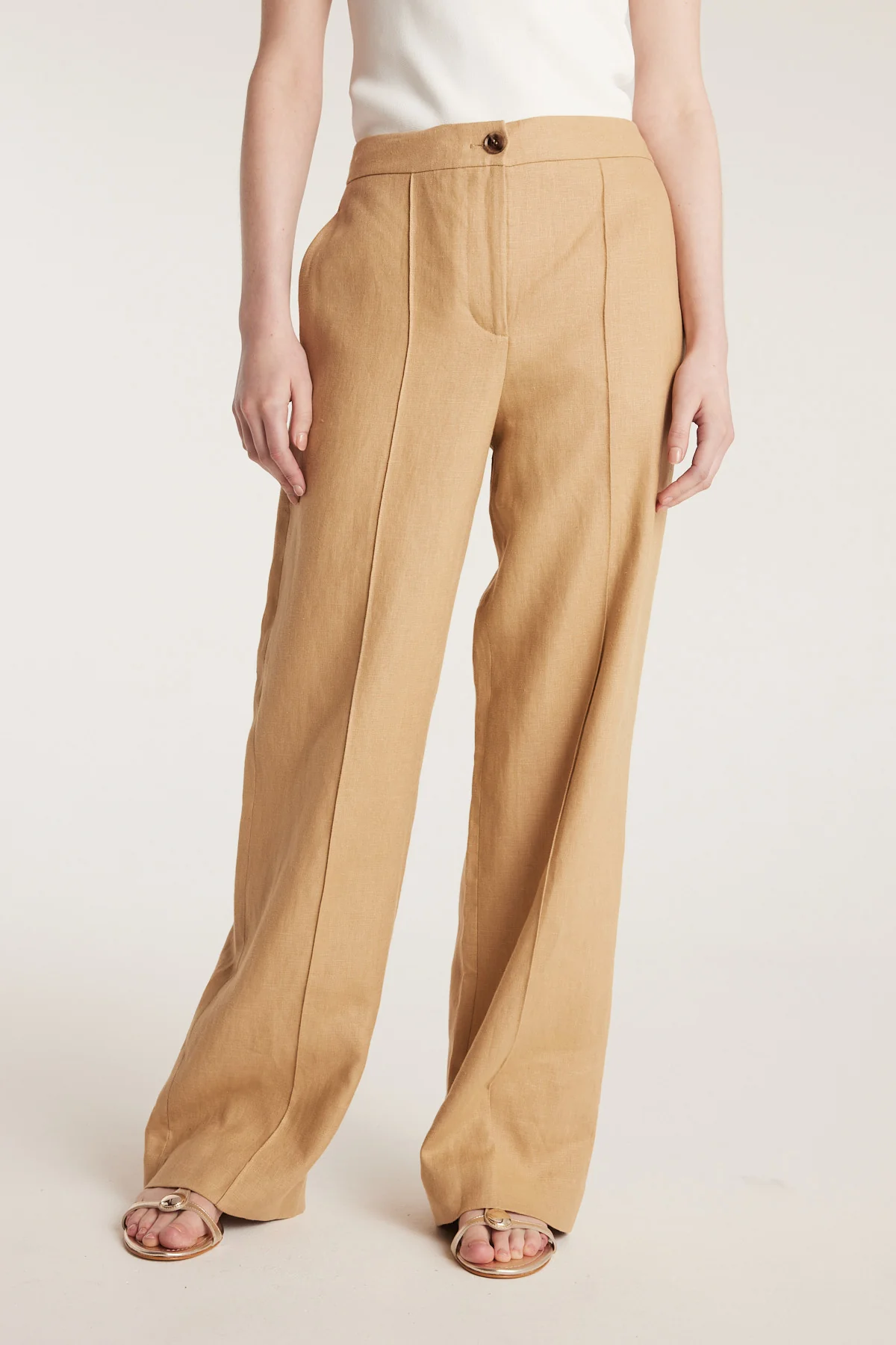Linen Pant - Gold - Image 5