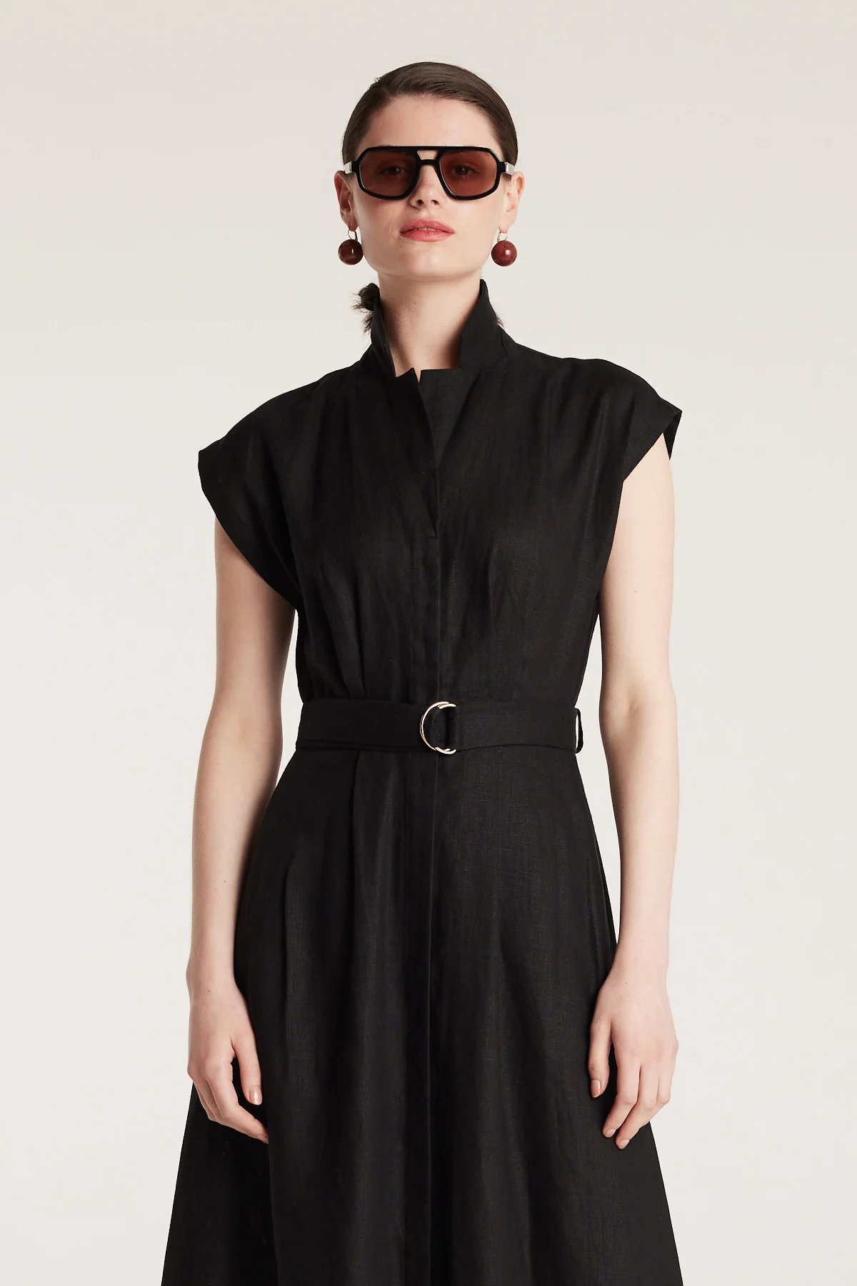 Linen Sundress - Black - Image 6