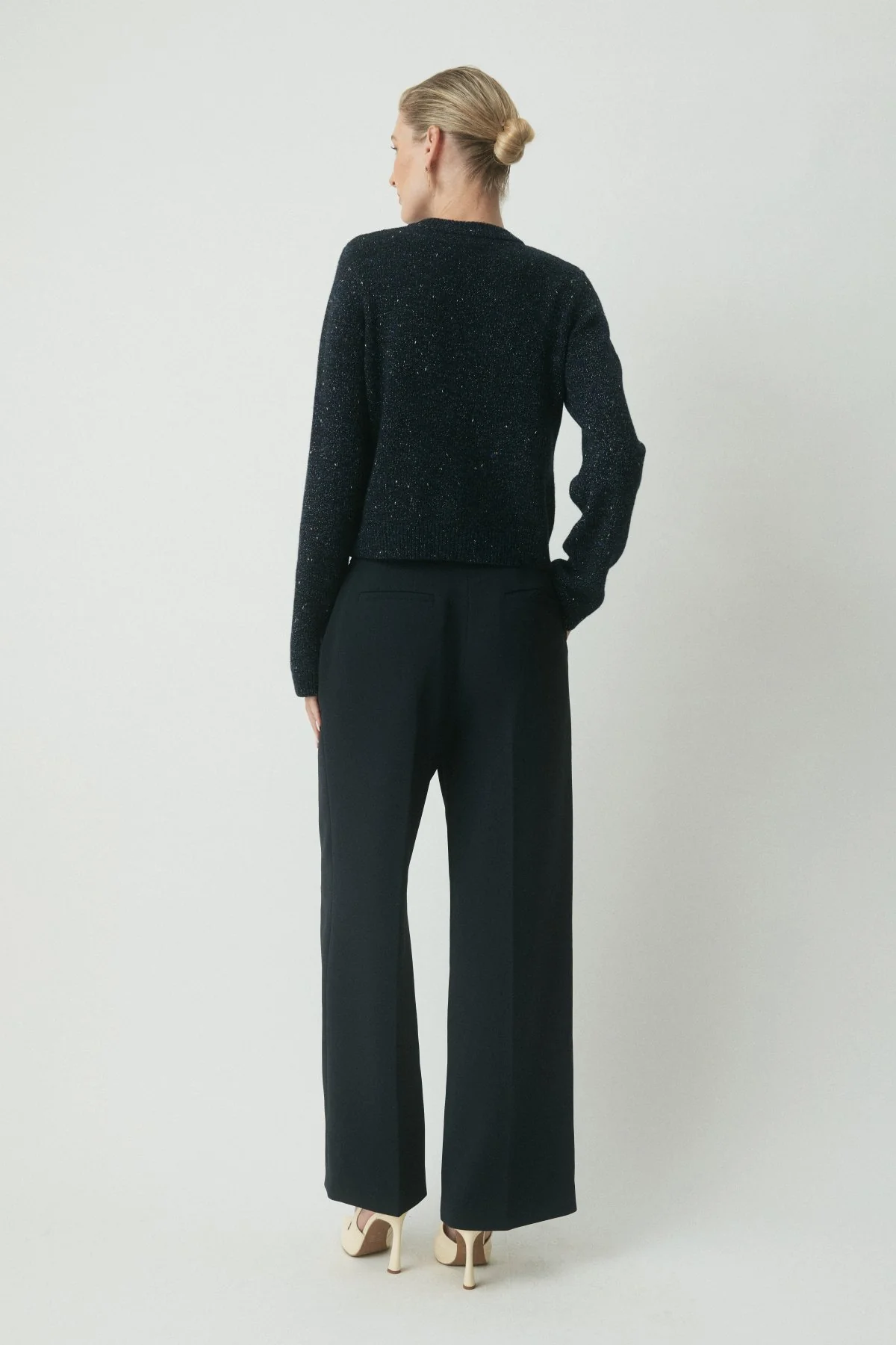 Lior Crepe Pant - Midnight - Image 4