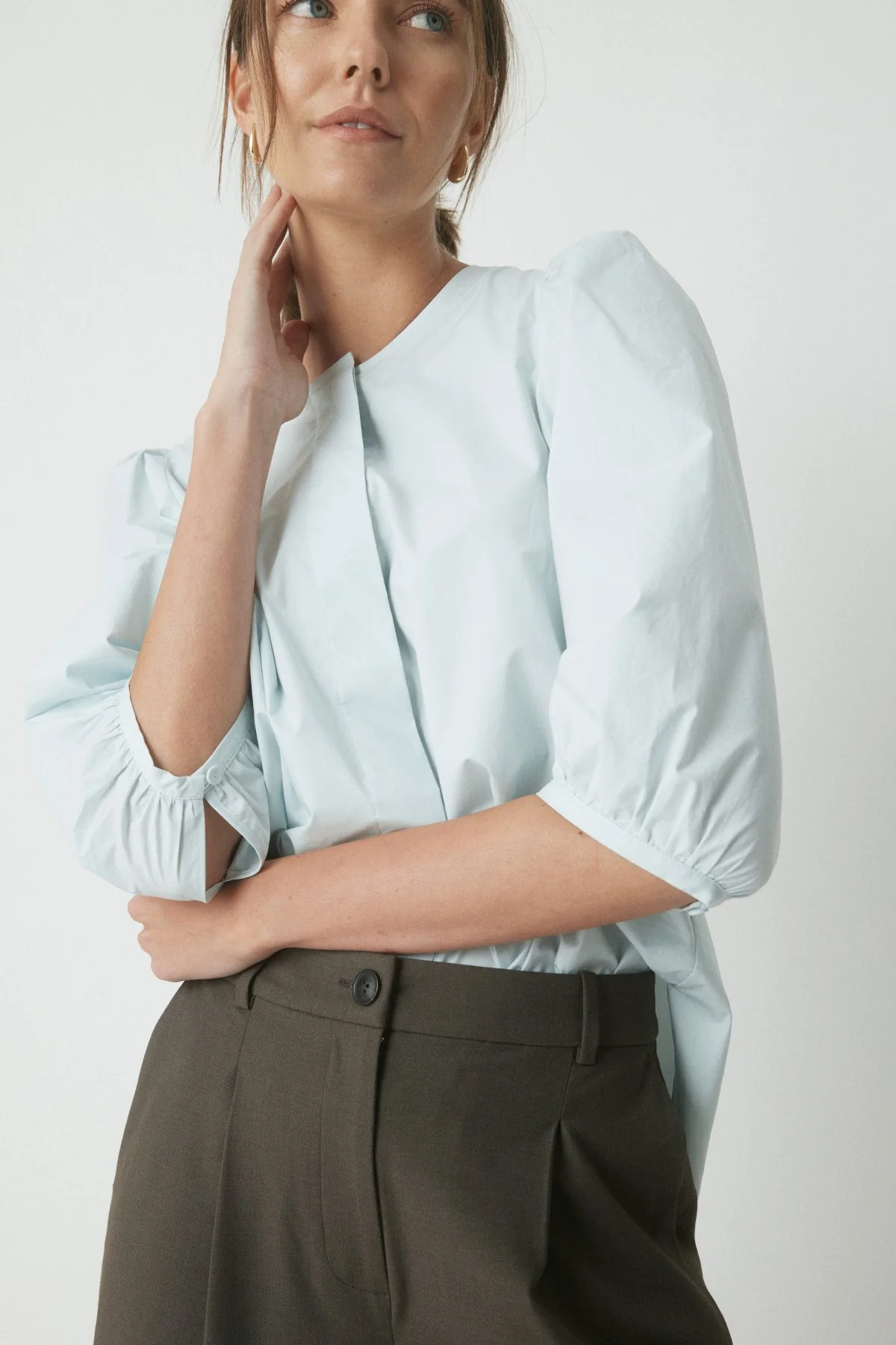 Lois Volume Shirt - Ice Flow - Image 5