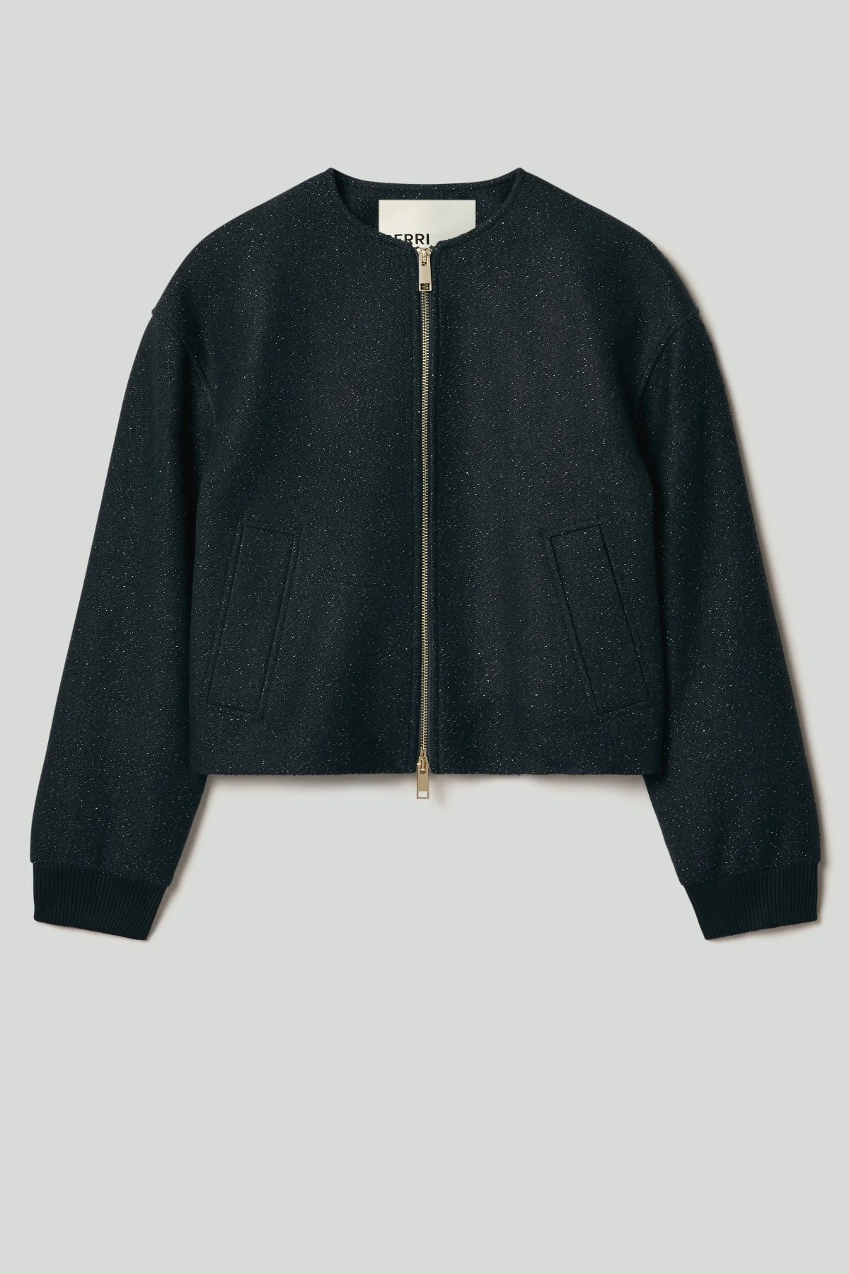 Londra Wool Bomber Jacket - Midnight - Image 6