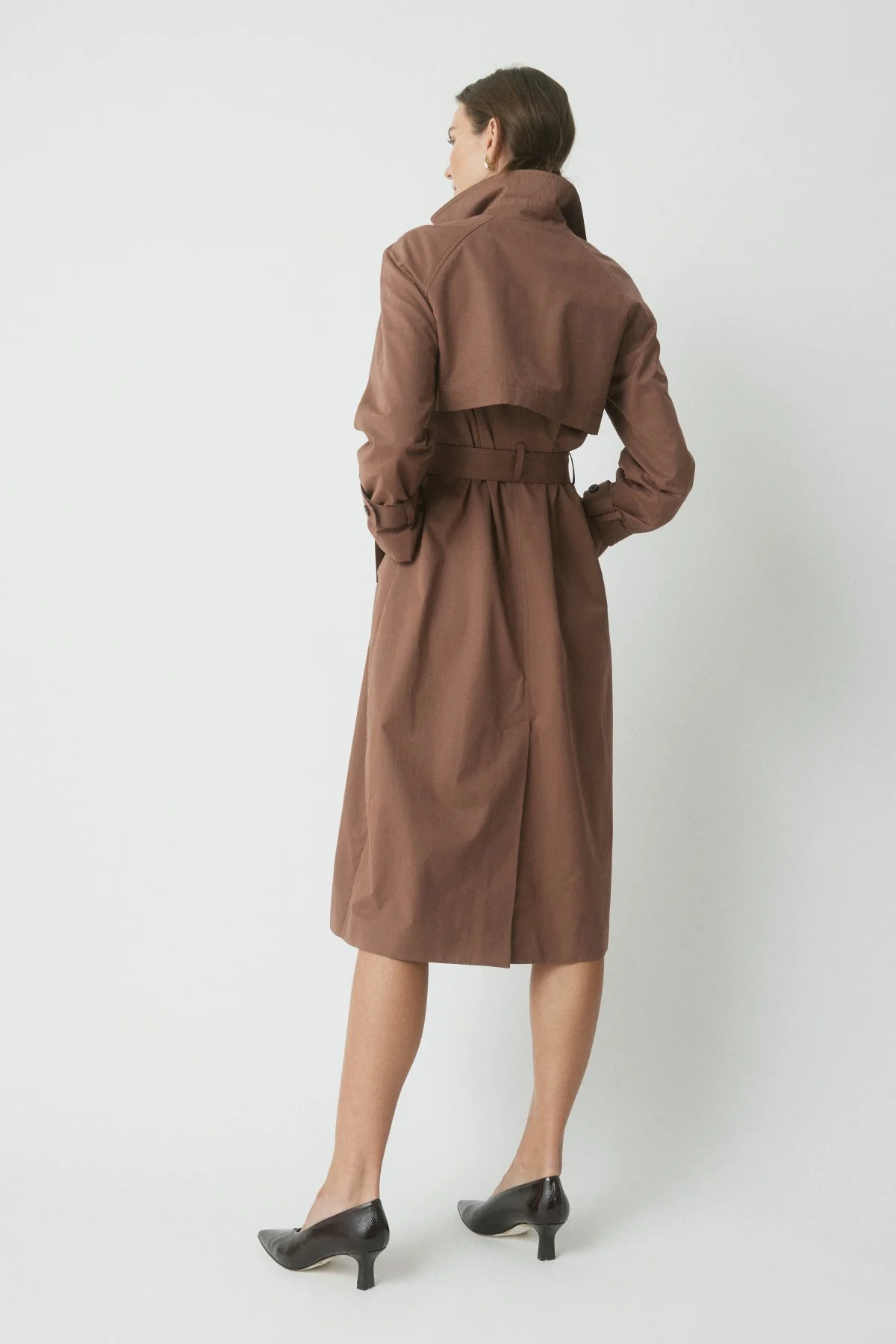 Lotte Trench Coat - Chestnut - Image 4