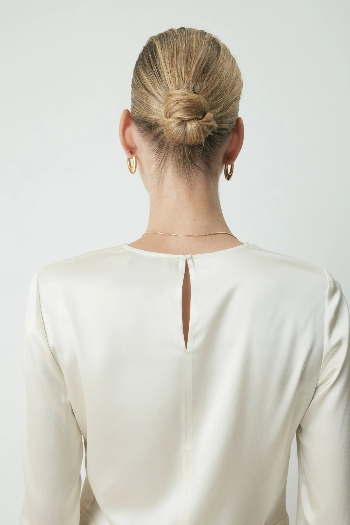 Marlow Silk Top - Cream - Image 2