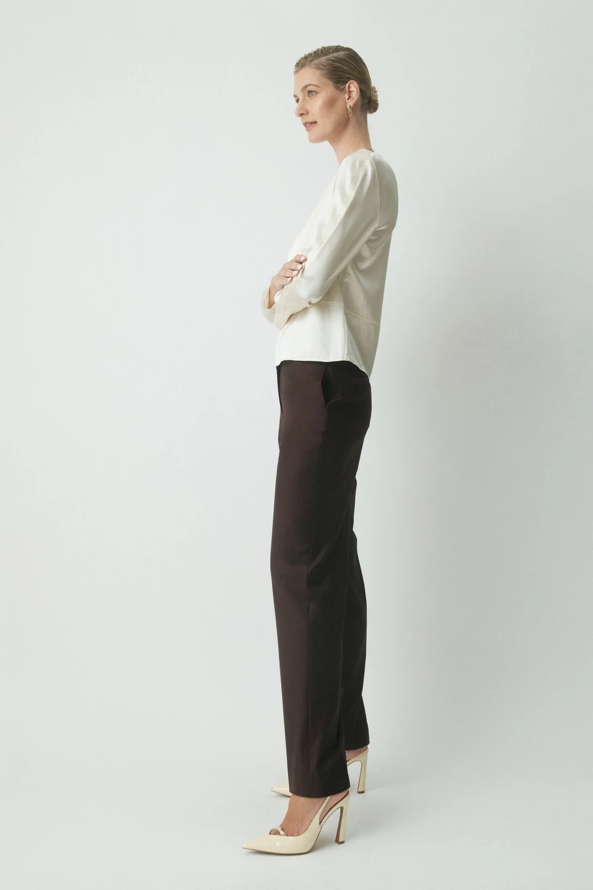 Marlow Silk Top - Cream - Image 3