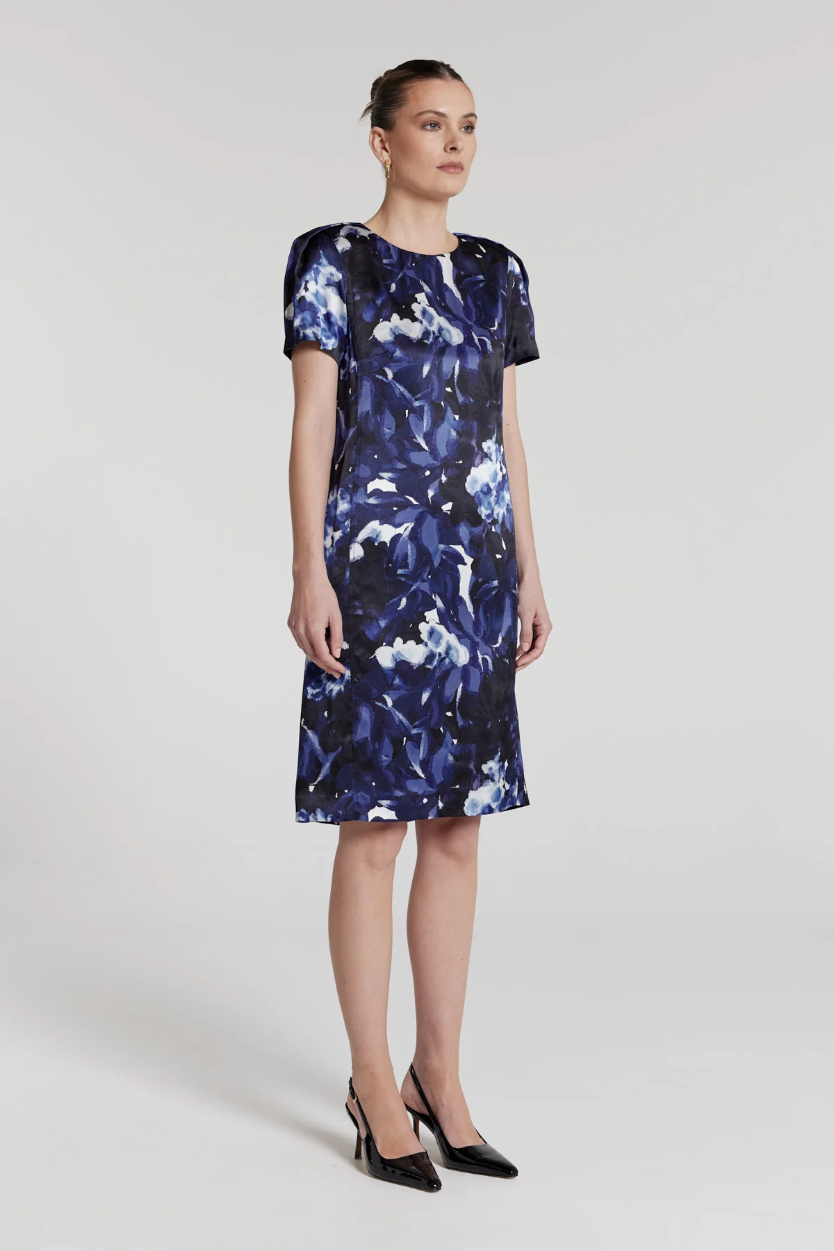 Matisse Silk Dress - Indigo Bloom - Image 4