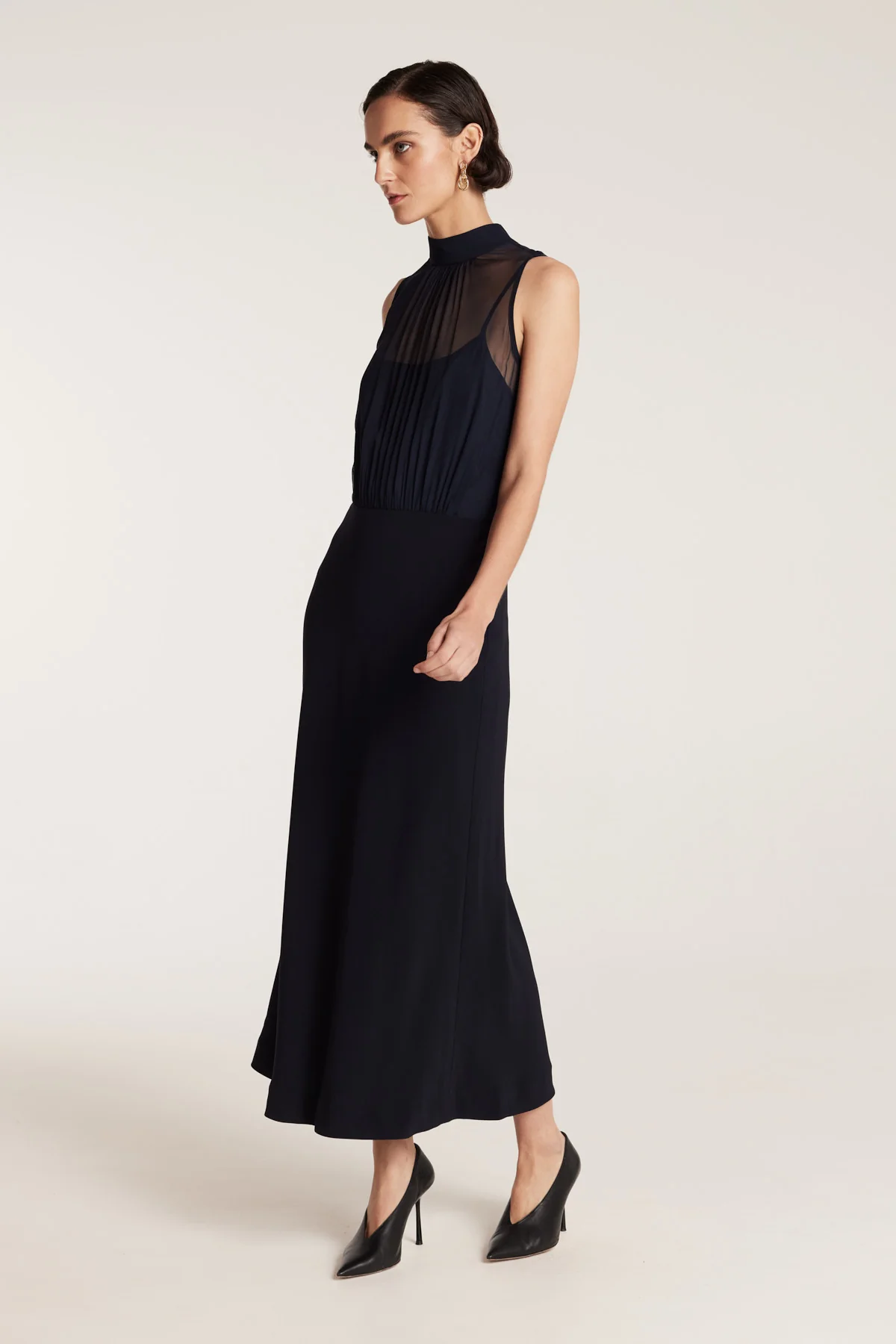 Mia Dress - Navy - Image 3