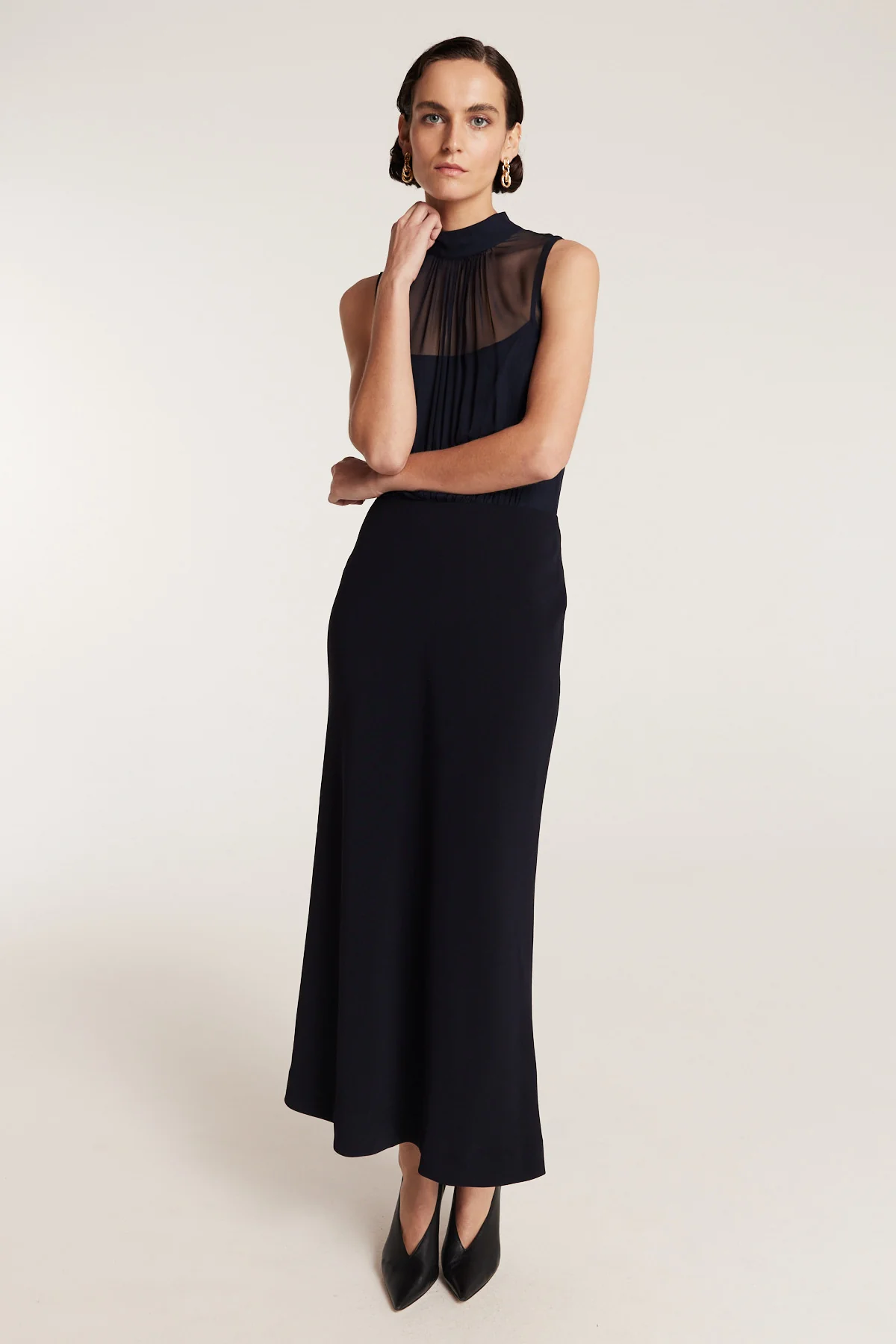 Mia Dress - Navy - Image 5