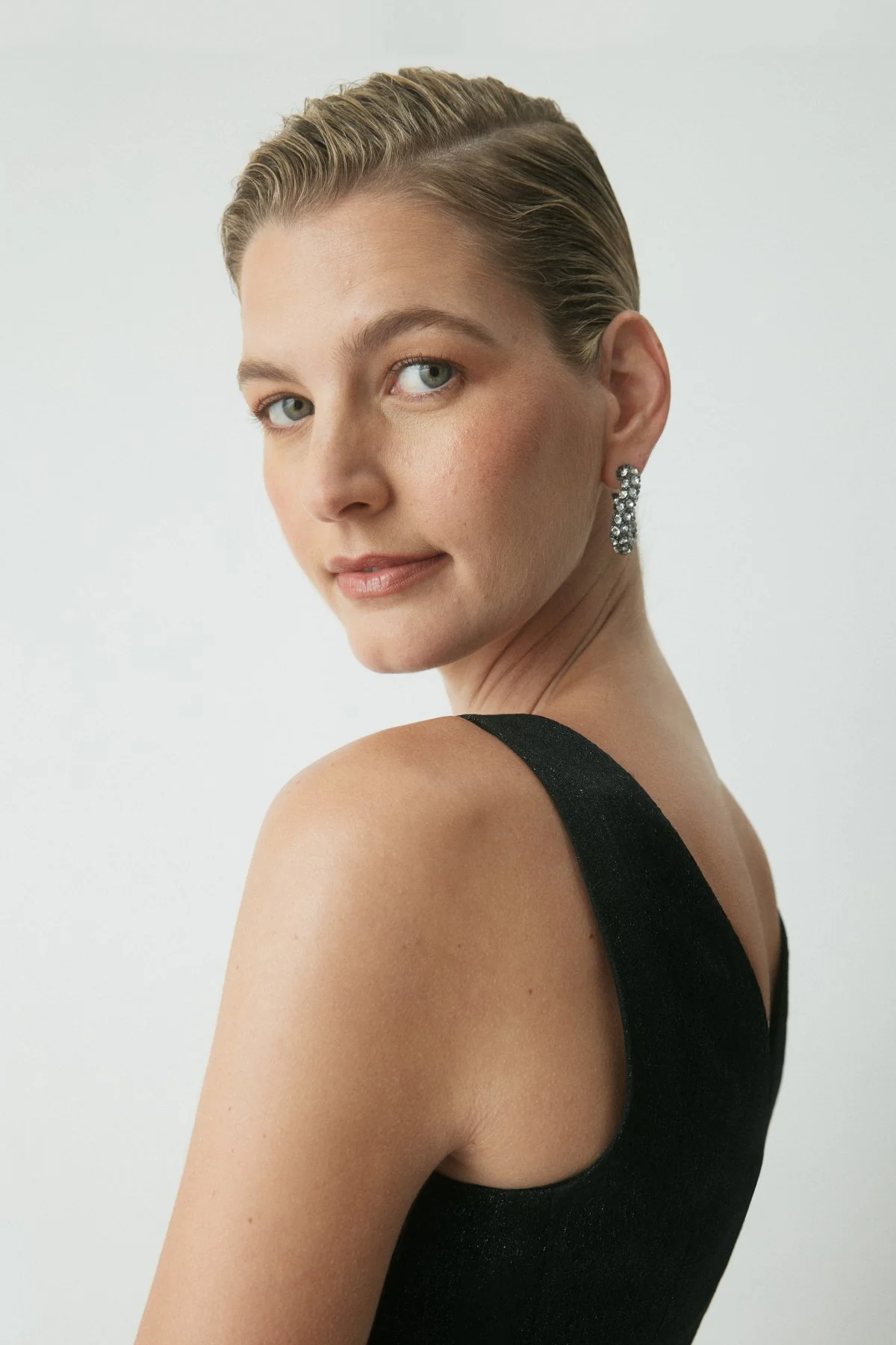 Millie Brocade Dress - Black - Image 5