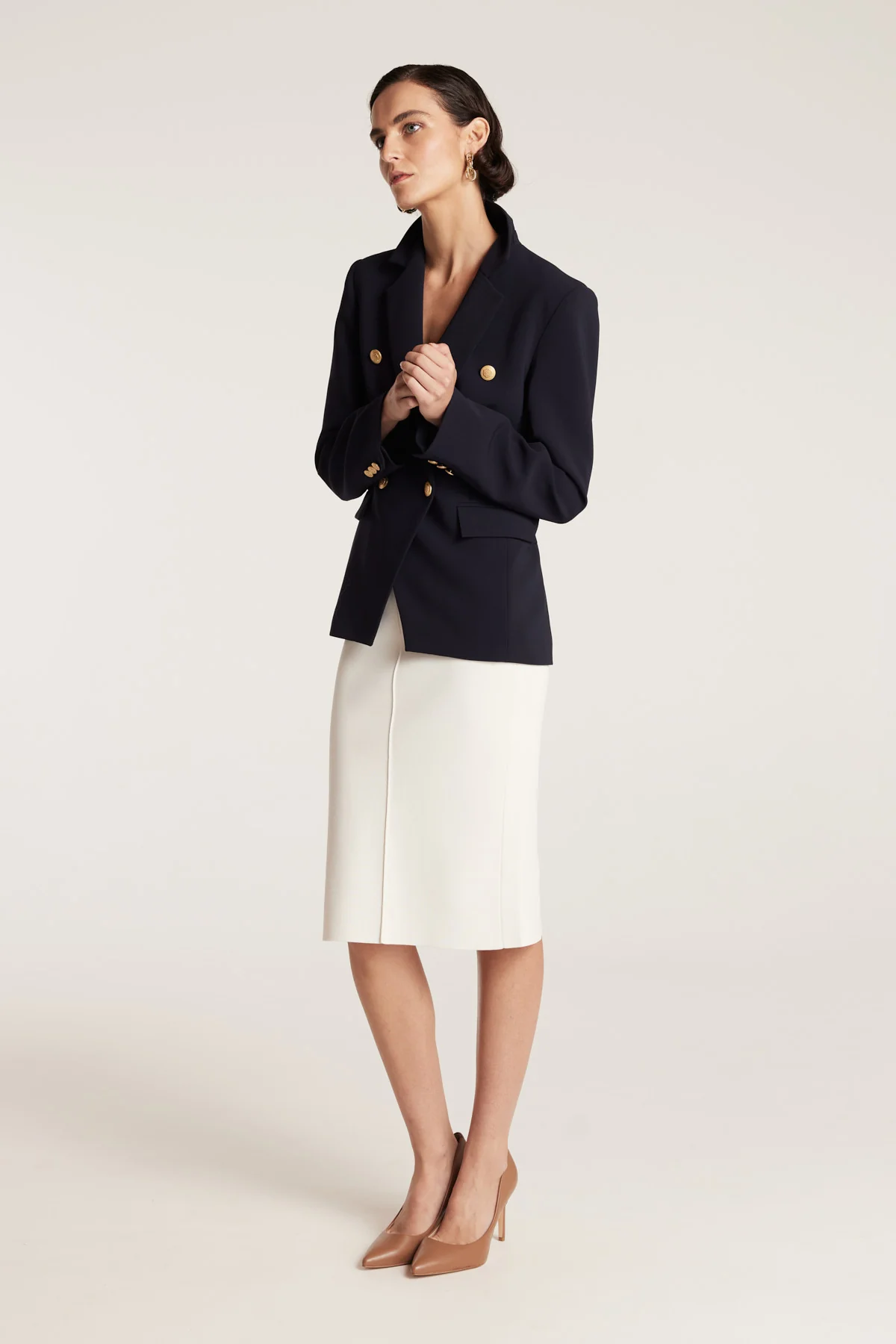 Modern Suit Jacket - Navy - Image 3