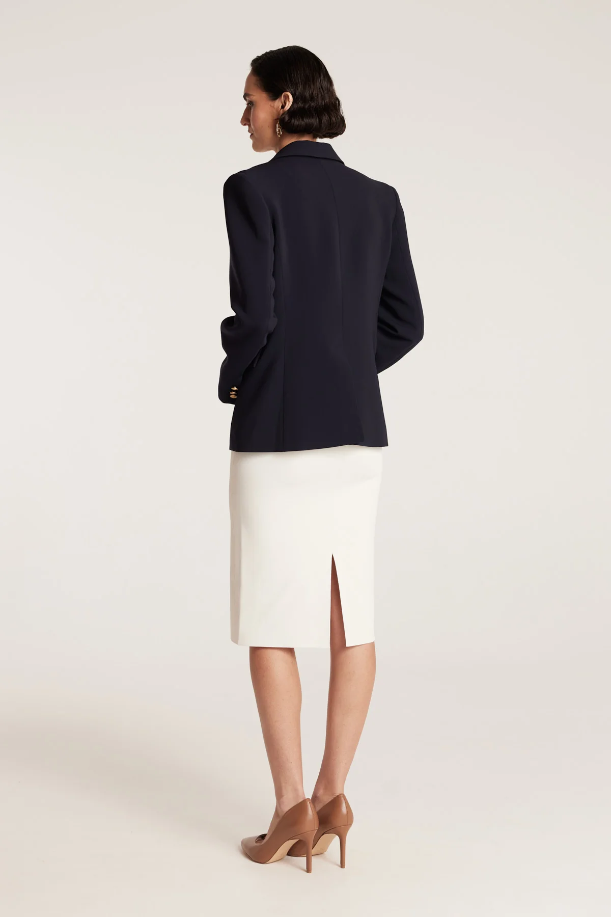 Modern Suit Jacket - Navy - Image 4