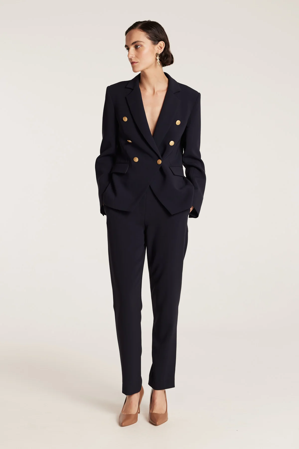 Modern Suit Jacket - Navy - Image 8