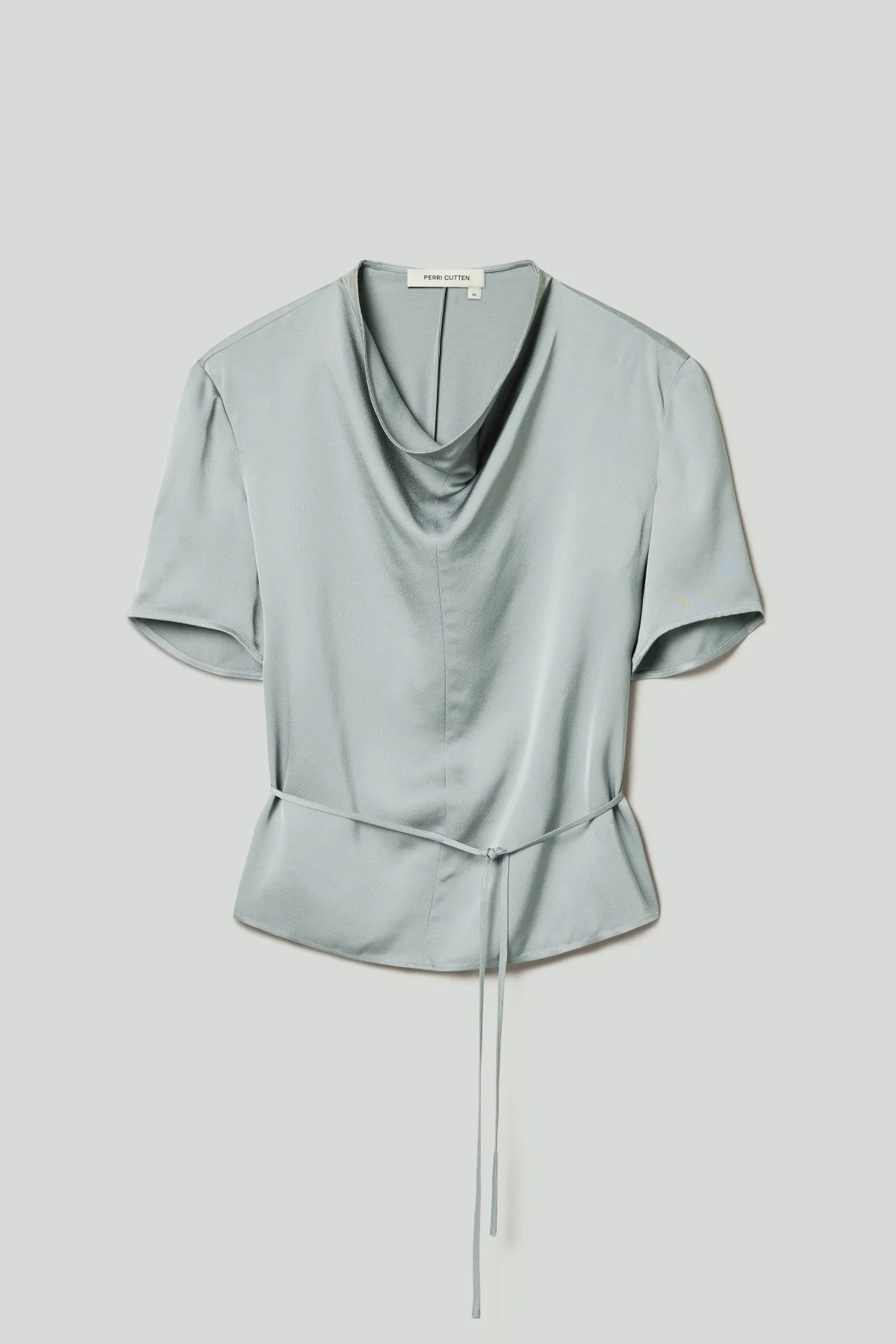 Monroe Satin Top - Silver - Image 6