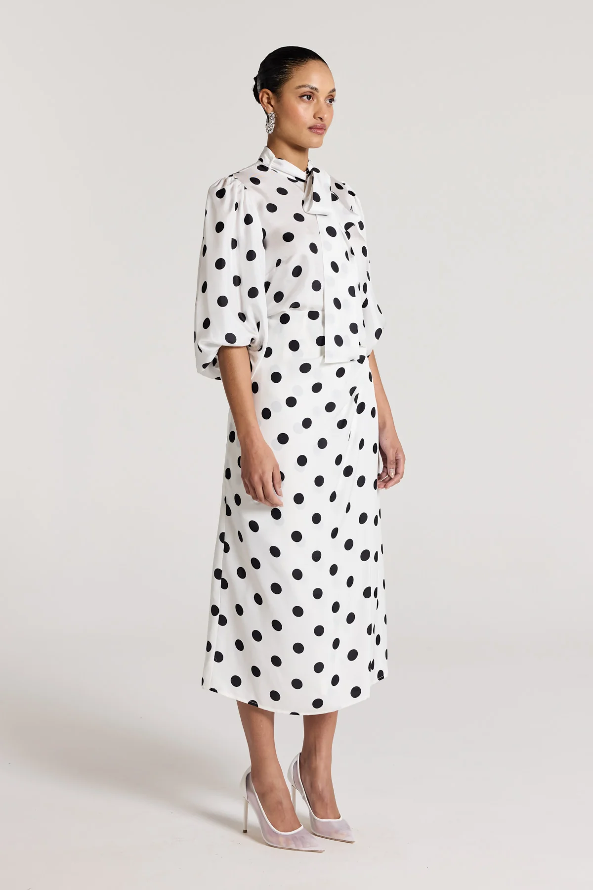 Nadia Skirt - White/Black - Image 4