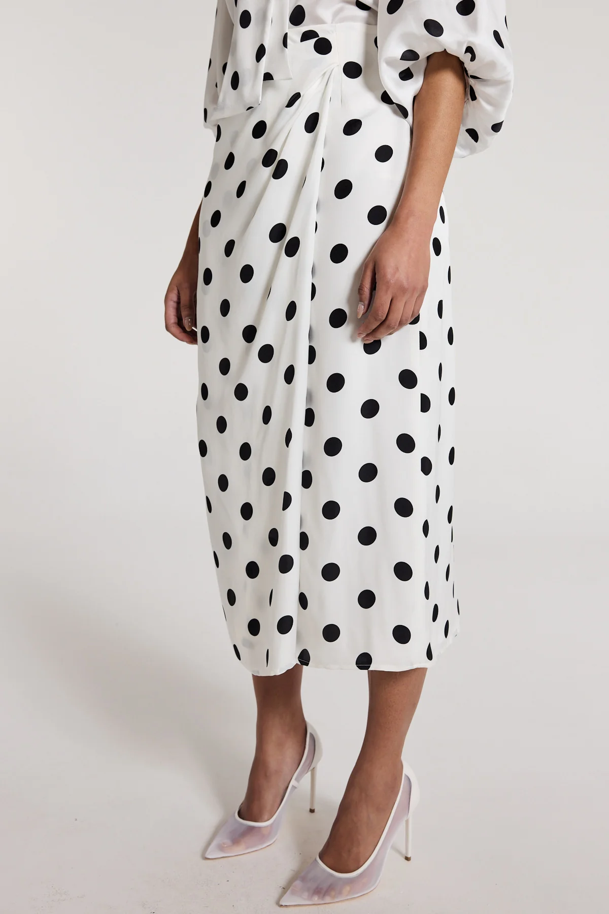 Nadia Skirt - White/Black - Image 6