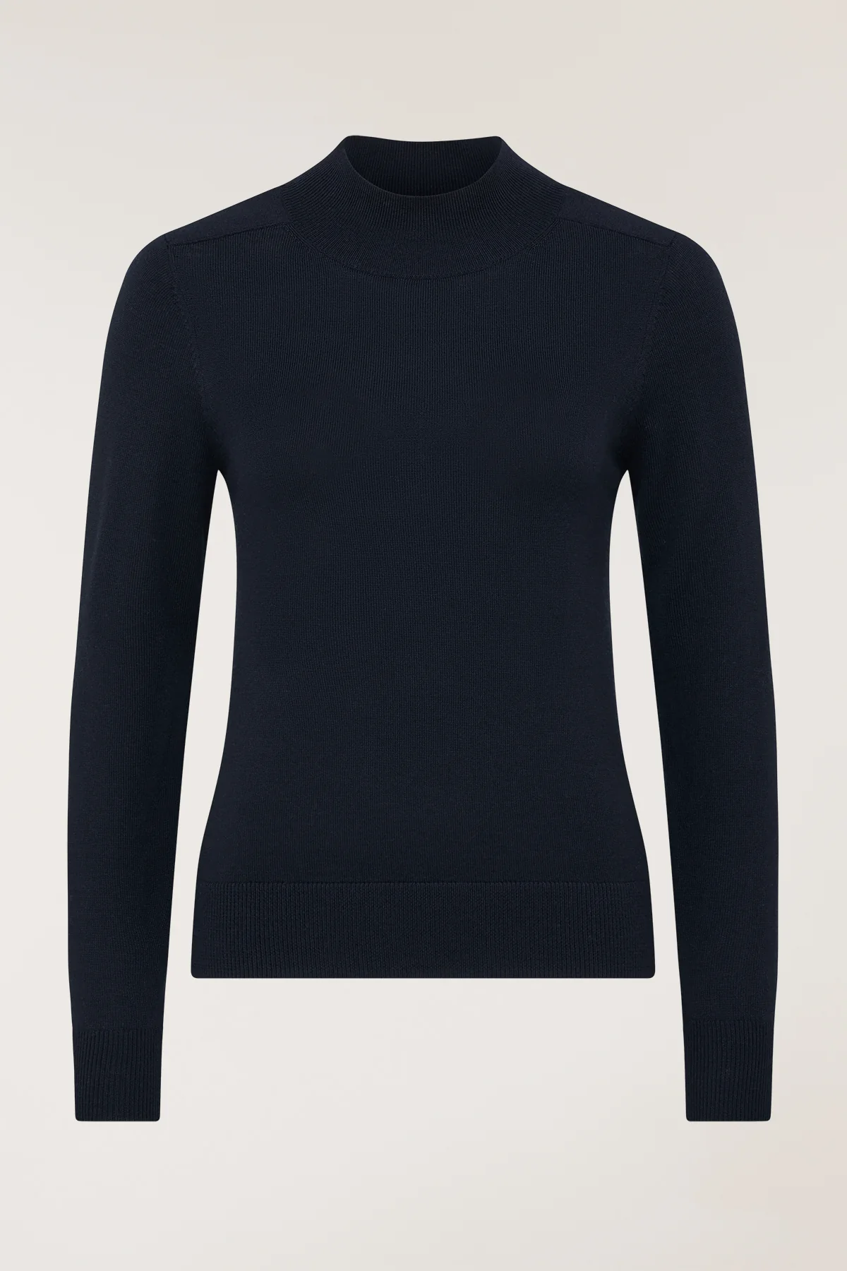 Merino Wool Jumper - Navy - Image 3
