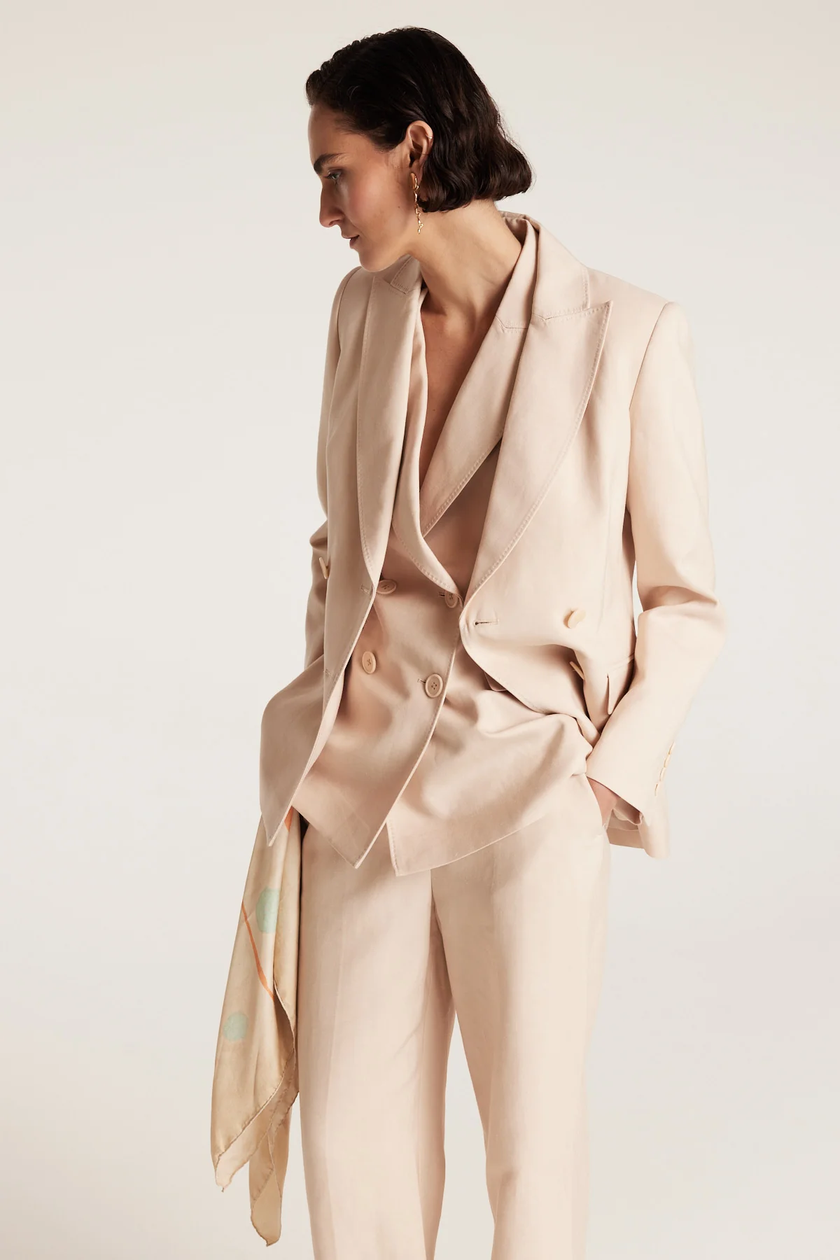 Ava Linen Jacket - Neutral - Image 10