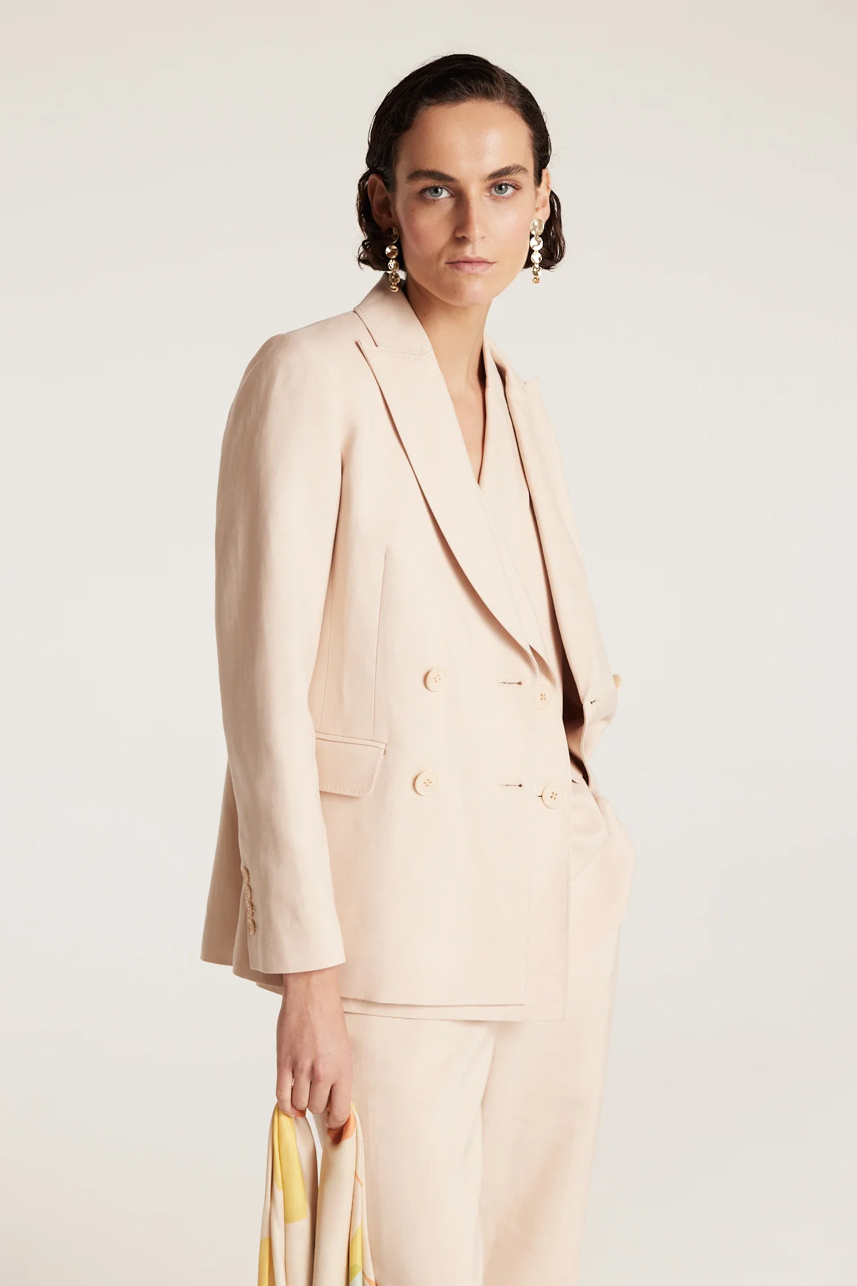 Ava Linen Jacket - Neutral - Image 11