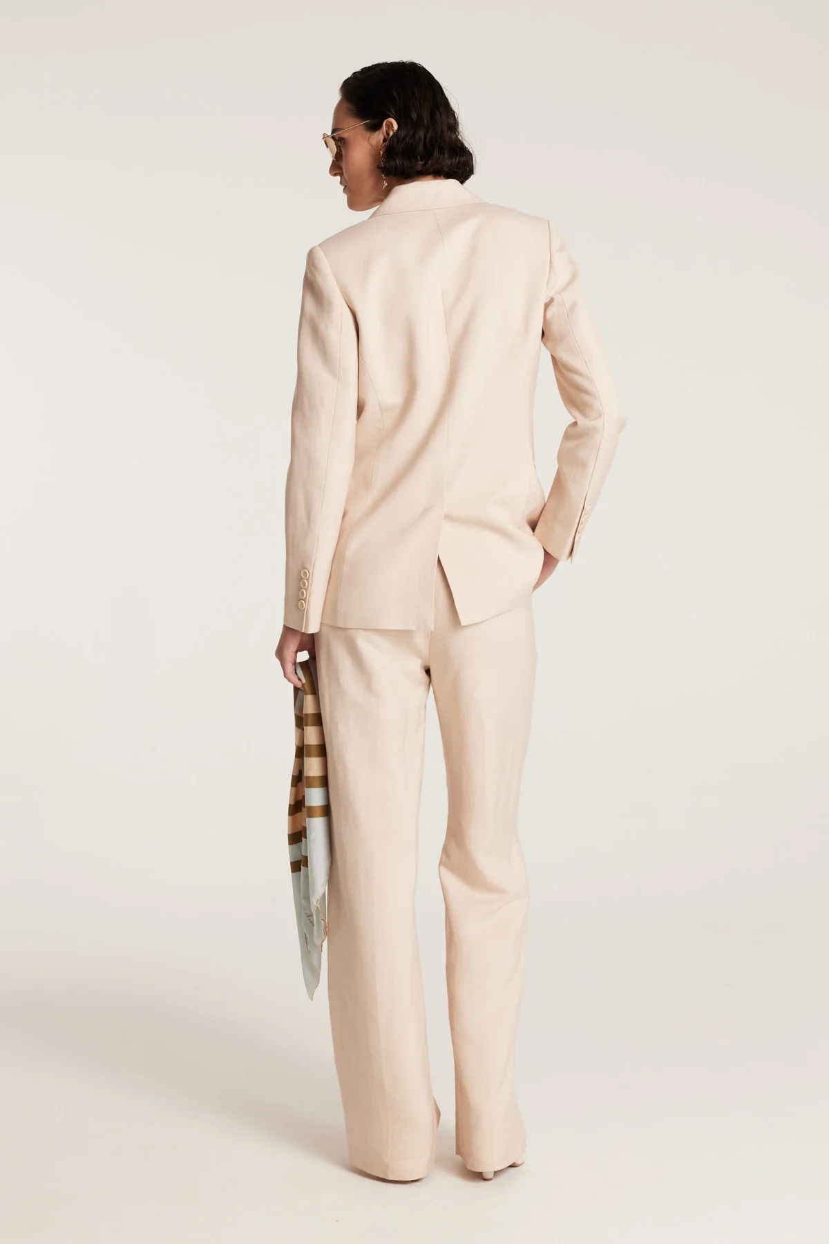 Ava Linen Jacket - Neutral - Image 4