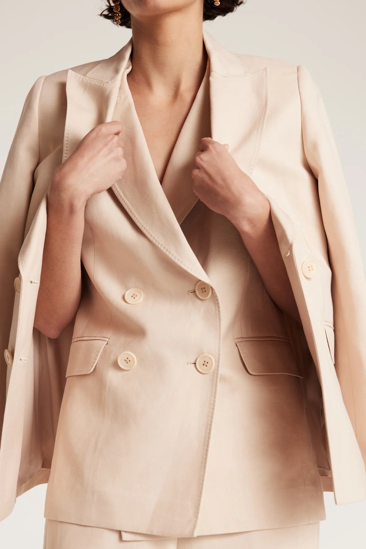 Ava Linen Jacket - Neutral - Image 7