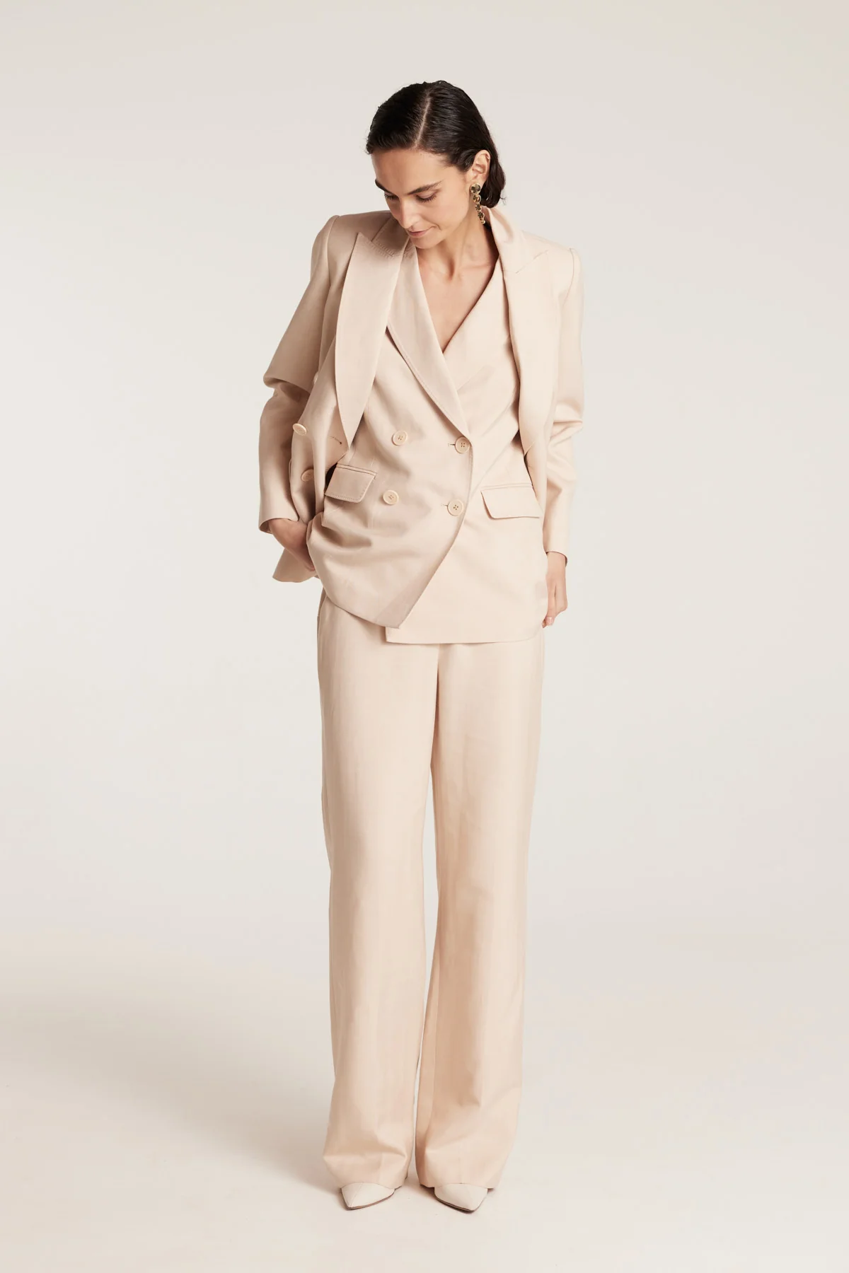 Ava Linen Jacket - Neutral - Image 8