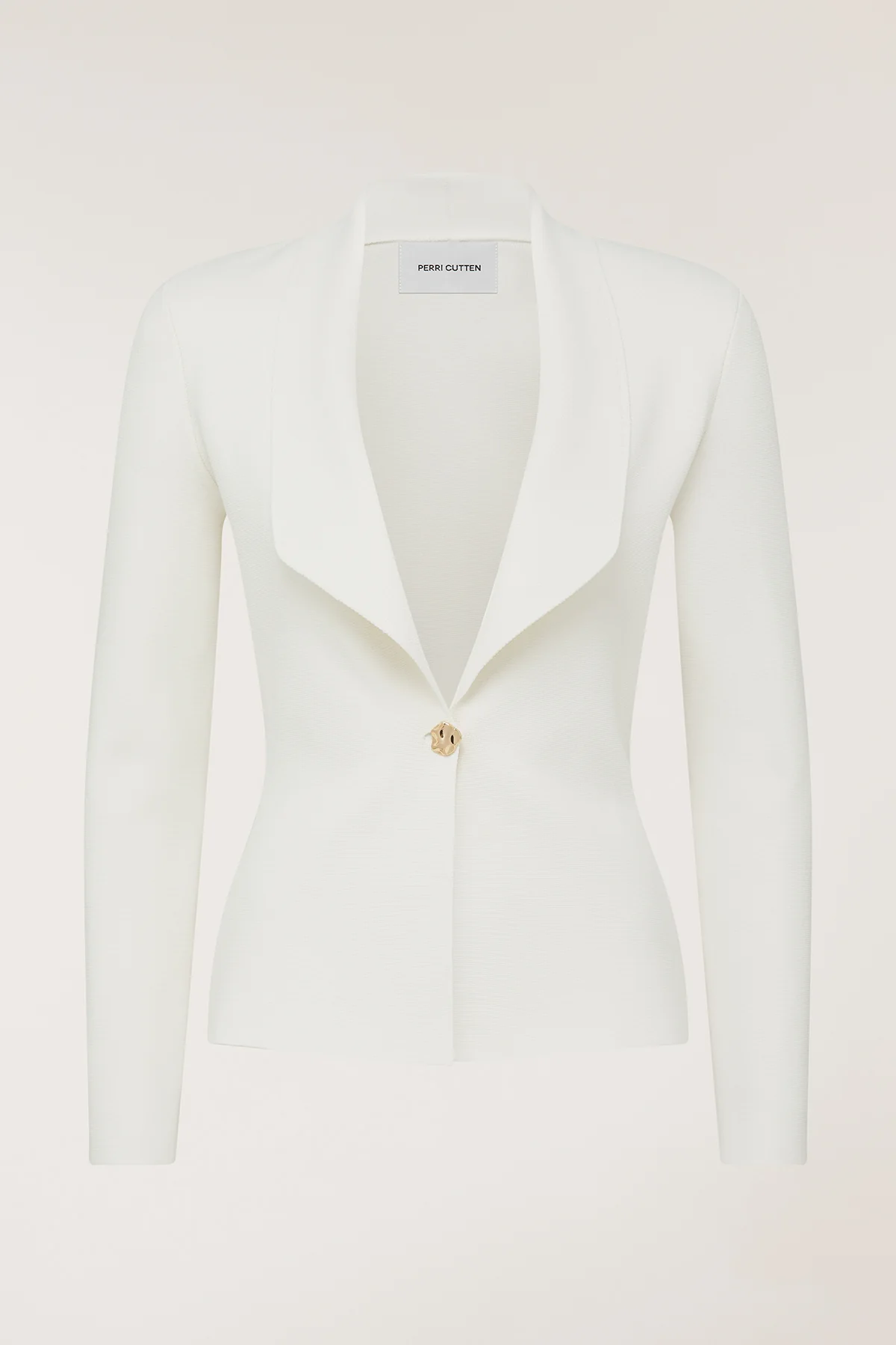 Milano Crepe Knit Jacket - Neutral - Image 6