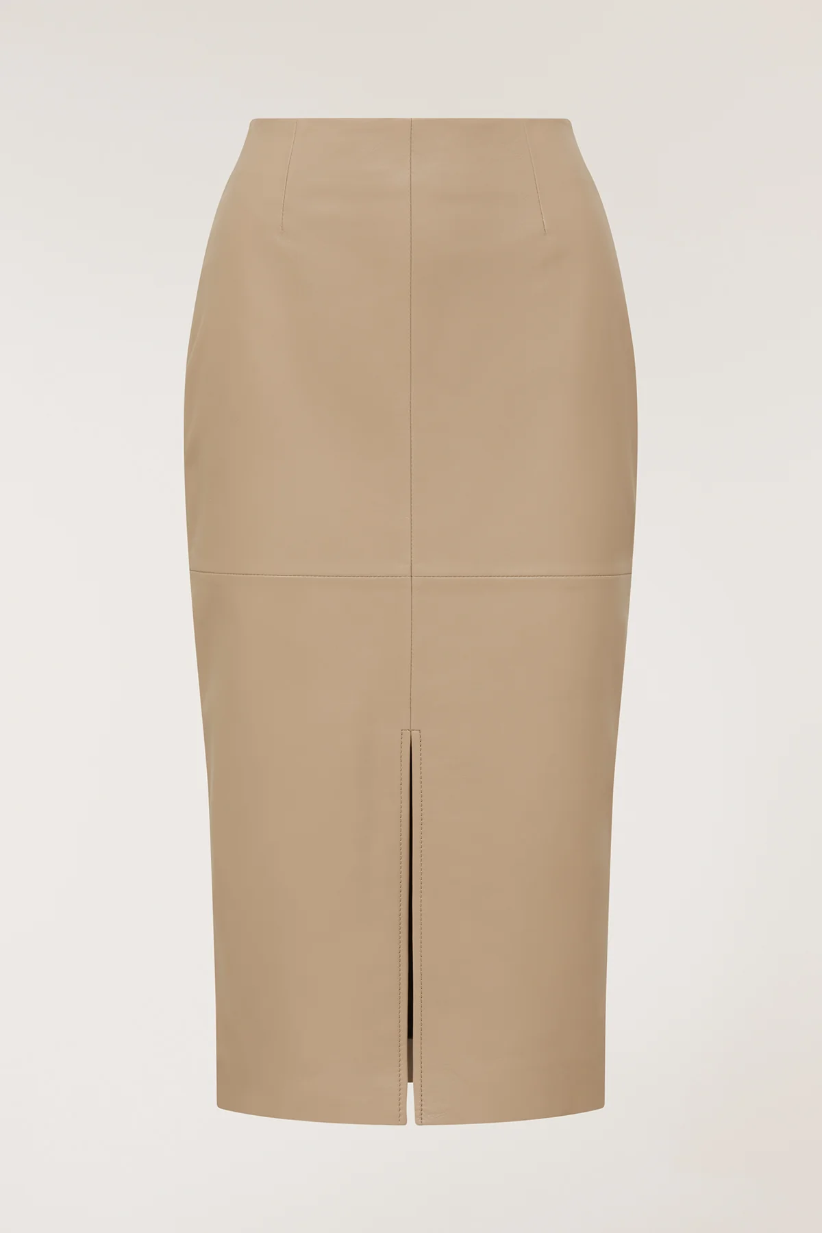 Leather Skirt - Neutral - Image 6