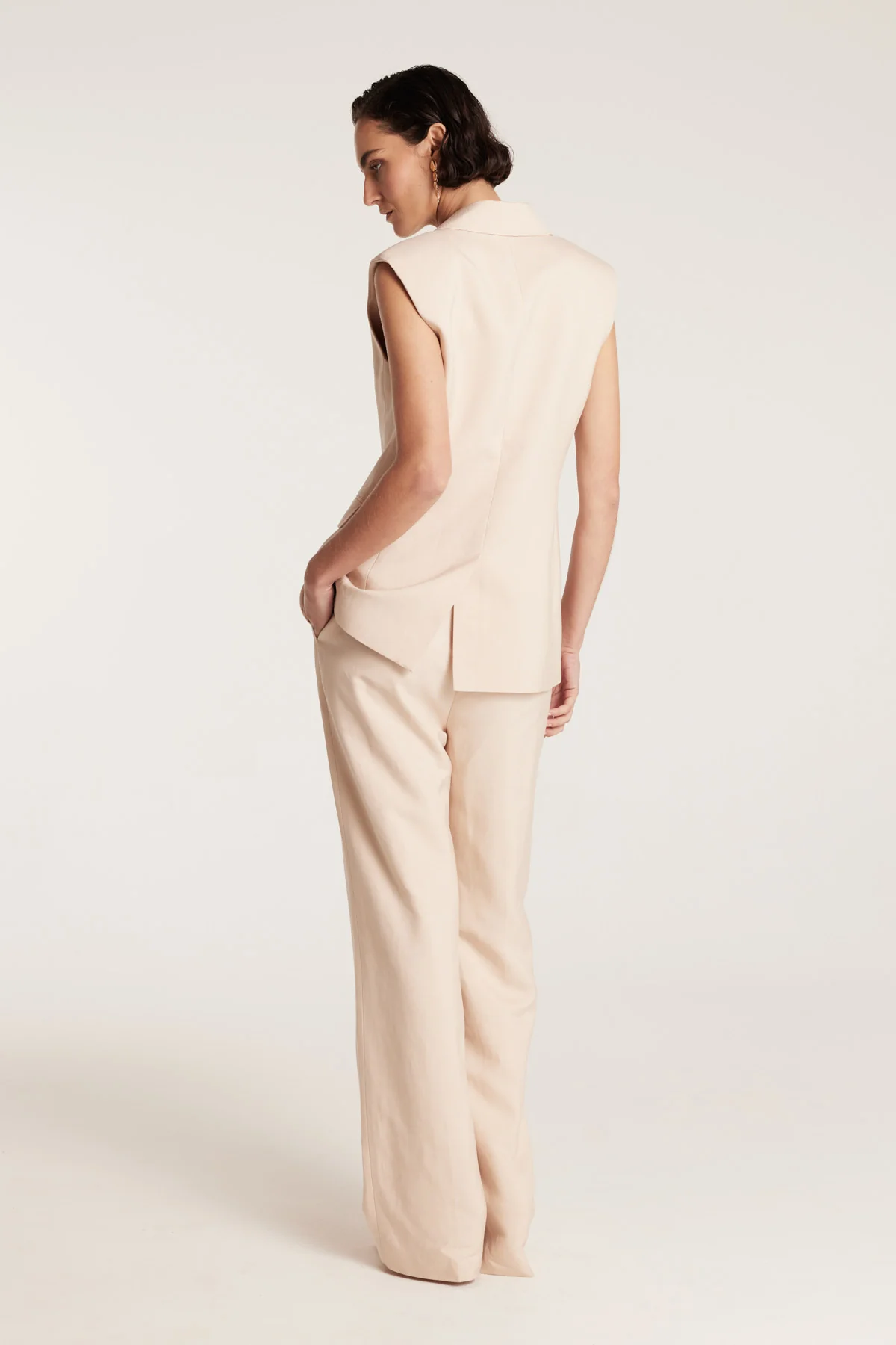 Skye Linen Pant - Neutral - Image 4