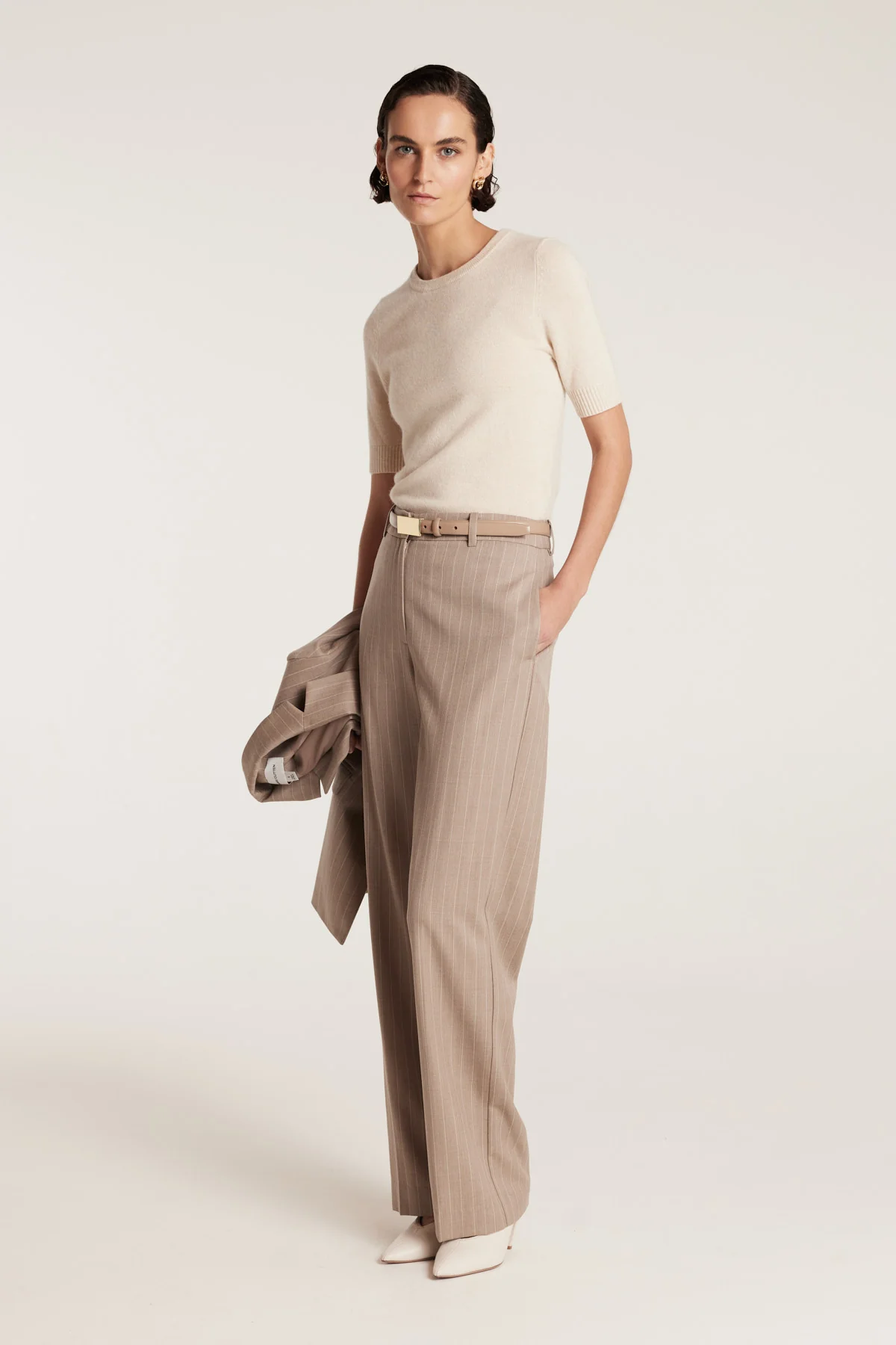 Cashmere Knit Top - Neutral - Image 3