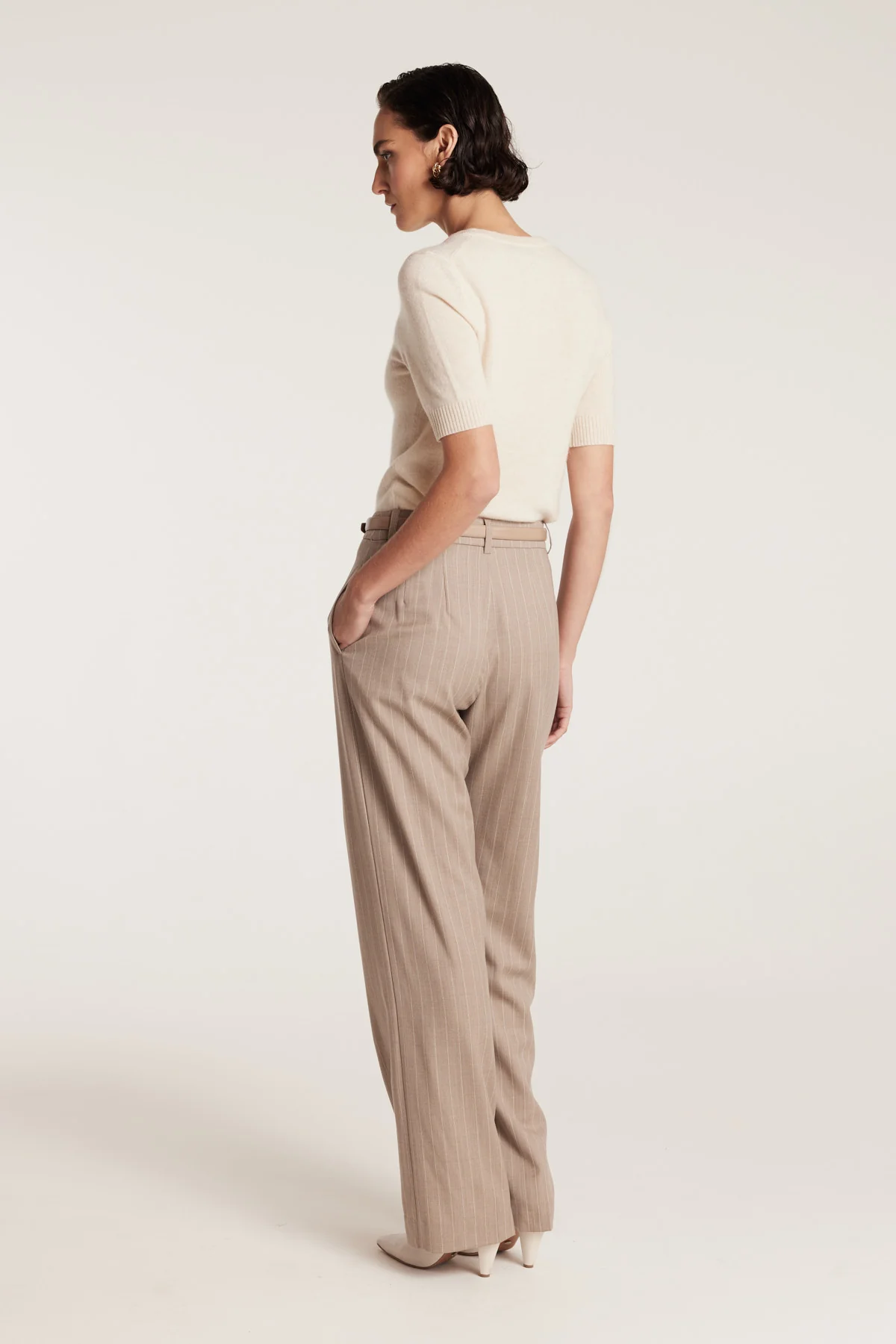 Cashmere Knit Top - Neutral - Image 4