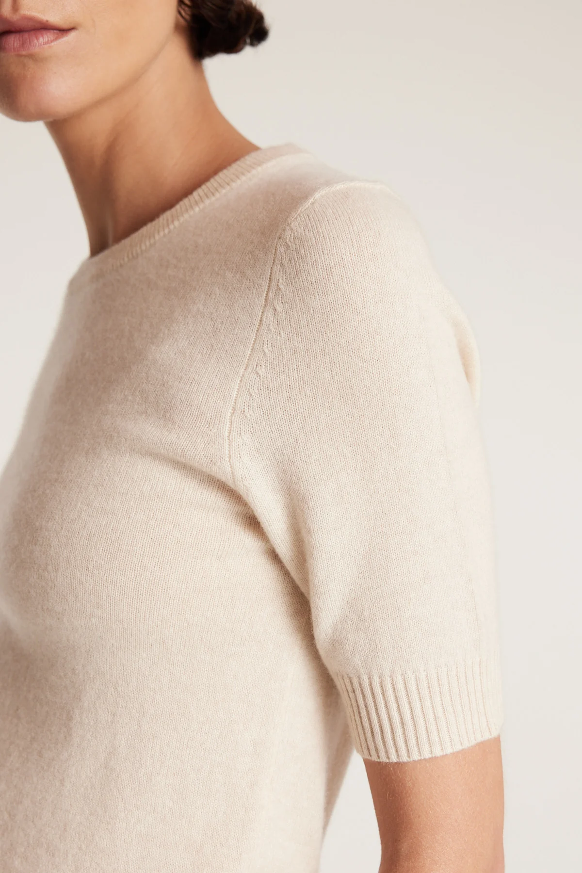 Cashmere Knit Top - Neutral - Image 5