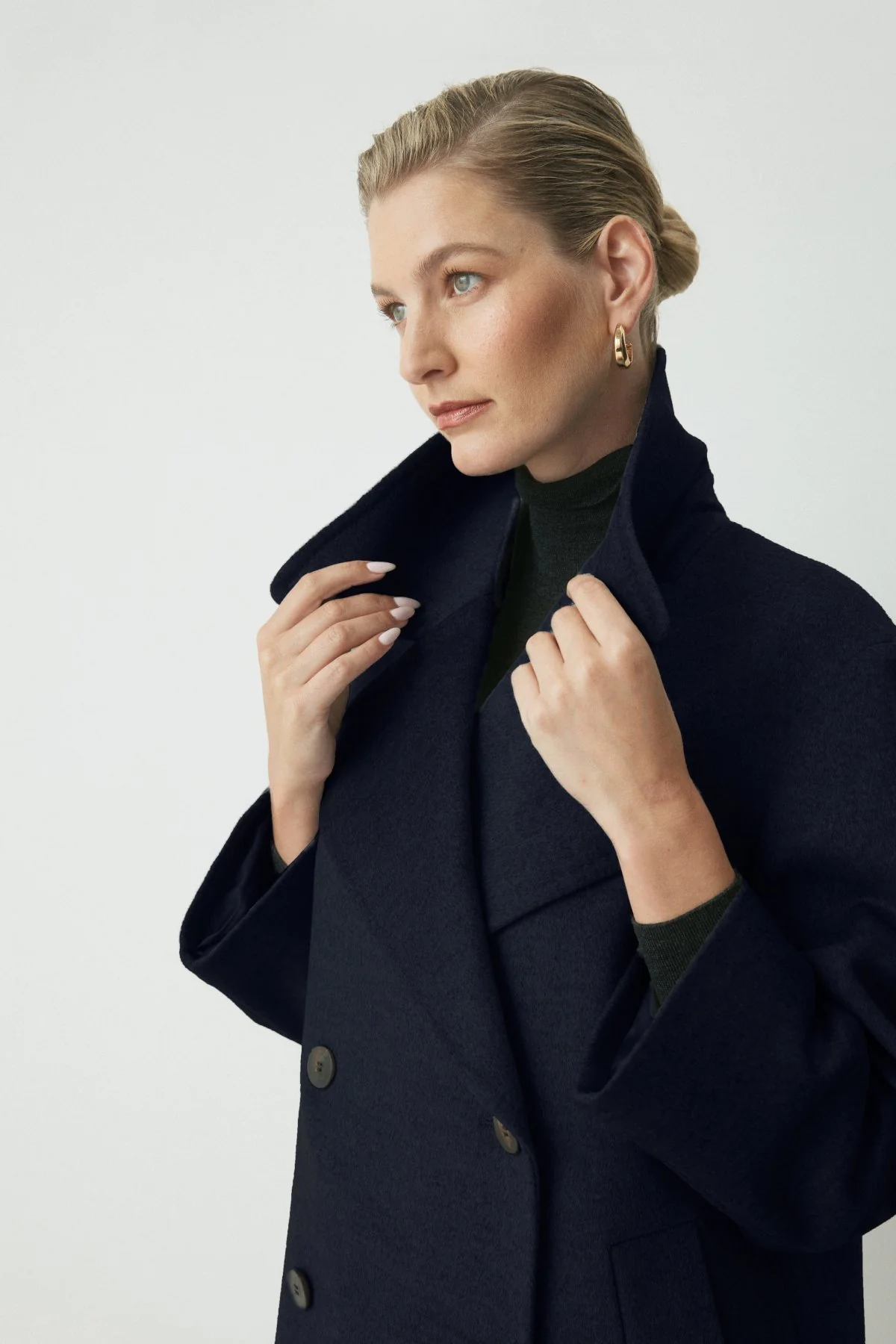 Nico Wool Peacoat - Navy - Image 5