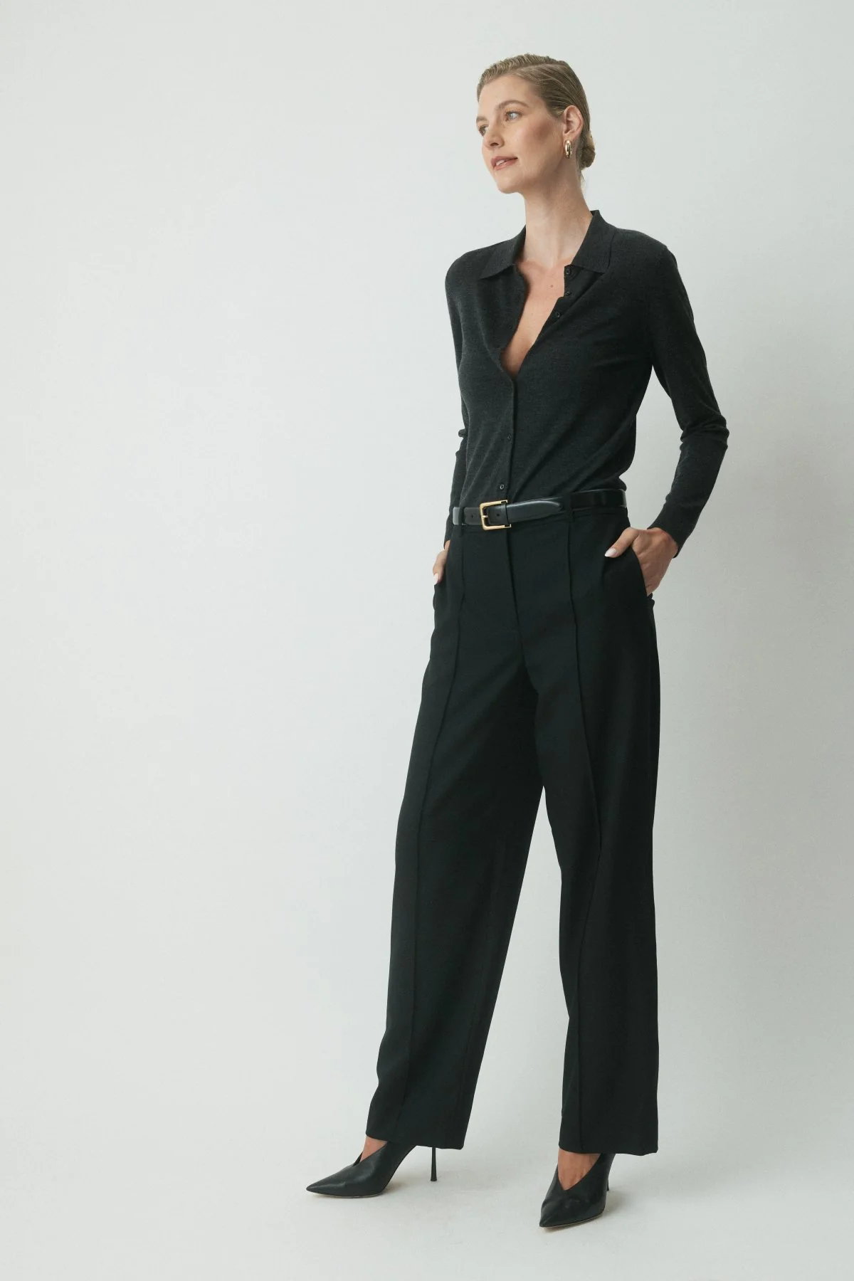 Nolan Wool Pant - Black