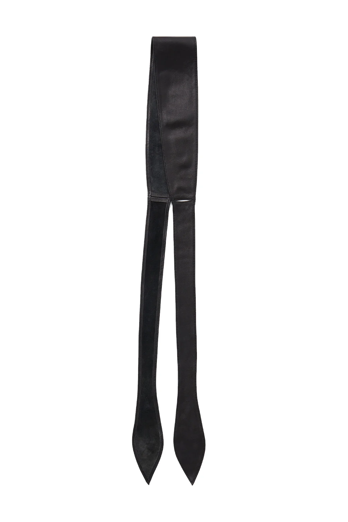 Obi Leather Belt - Black - Image 5