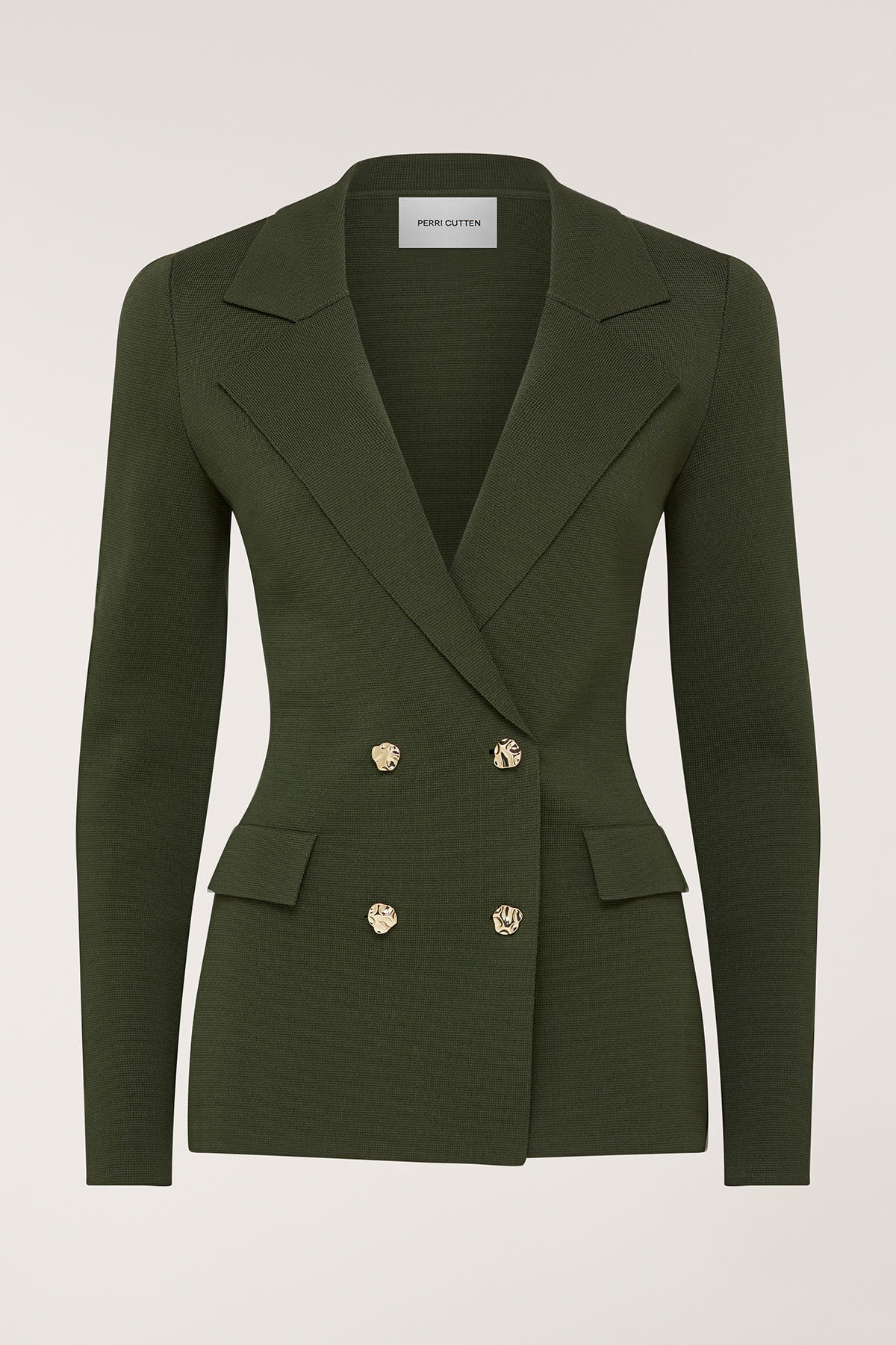 Crepe Britt Jacket - Olive - Image 6