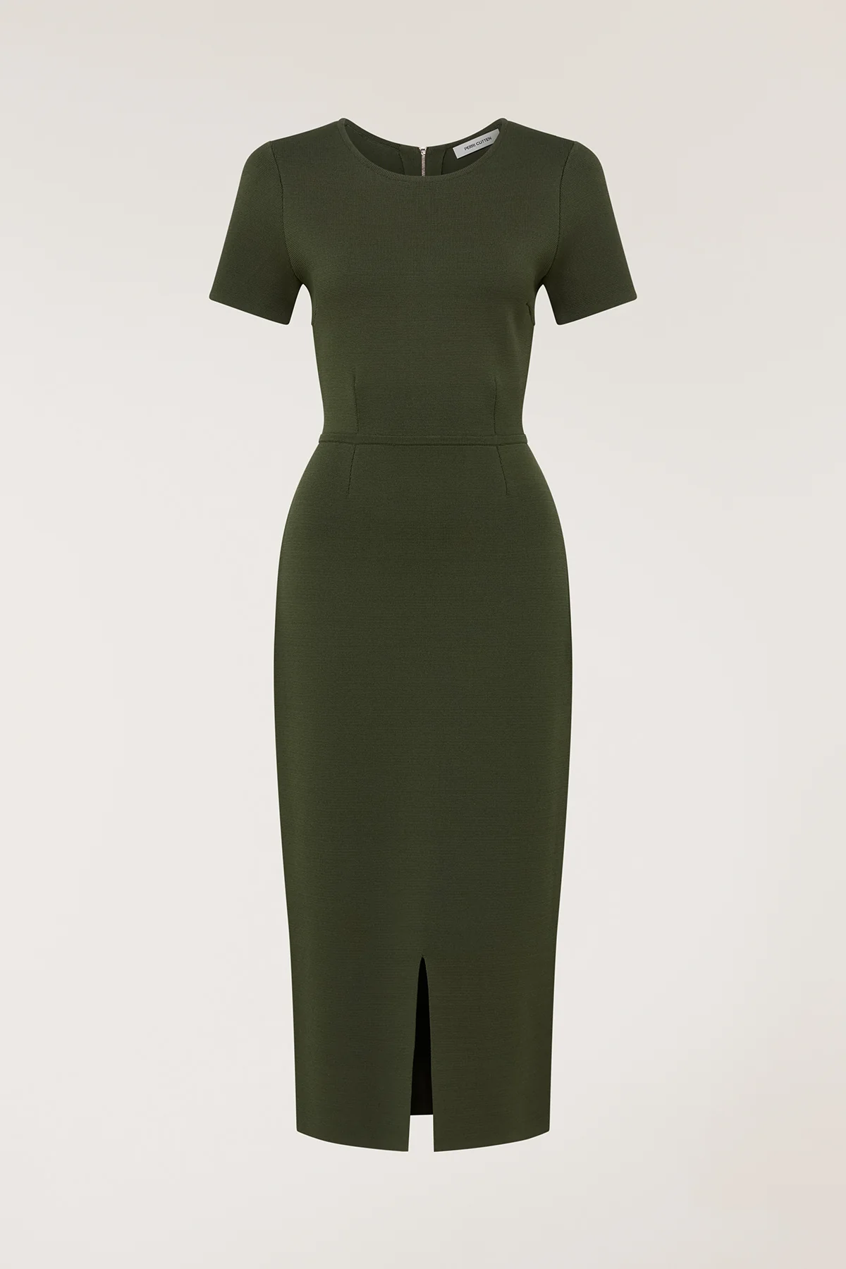 Crepe Knit Dress - Olive - Image 6