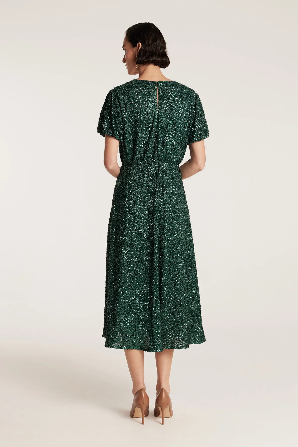 Sequin Dress - Olive - Image 4