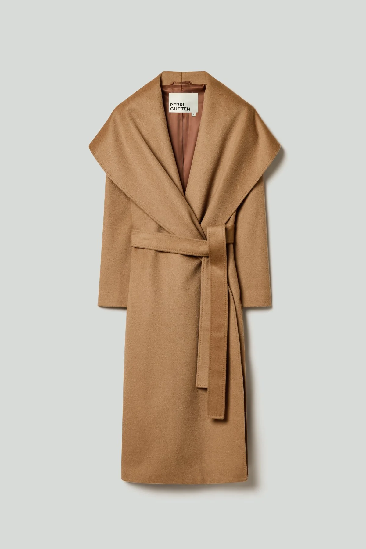 Otto Wool Drape Coat - Camel - Image 6