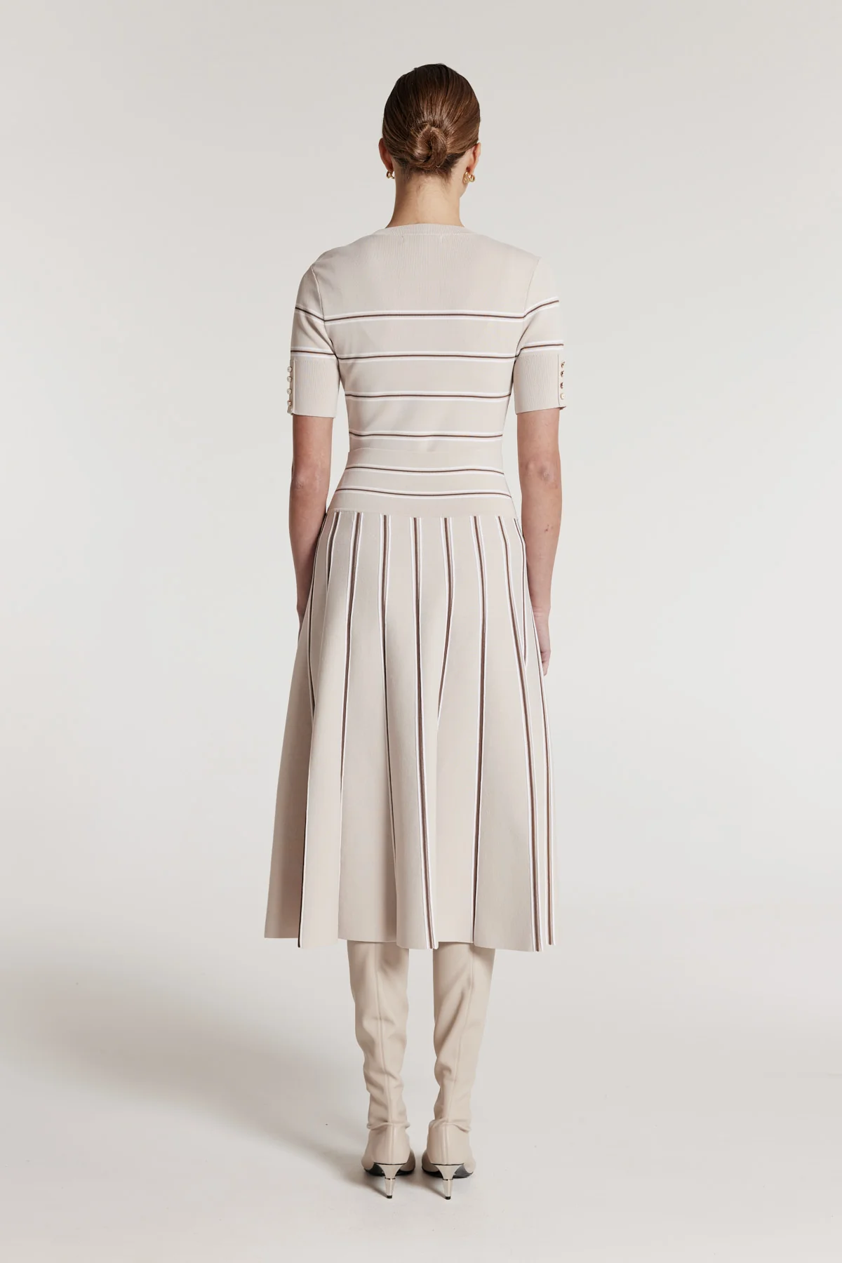 Gabriela Knit Skirt - Oyster/Spice - Image 5