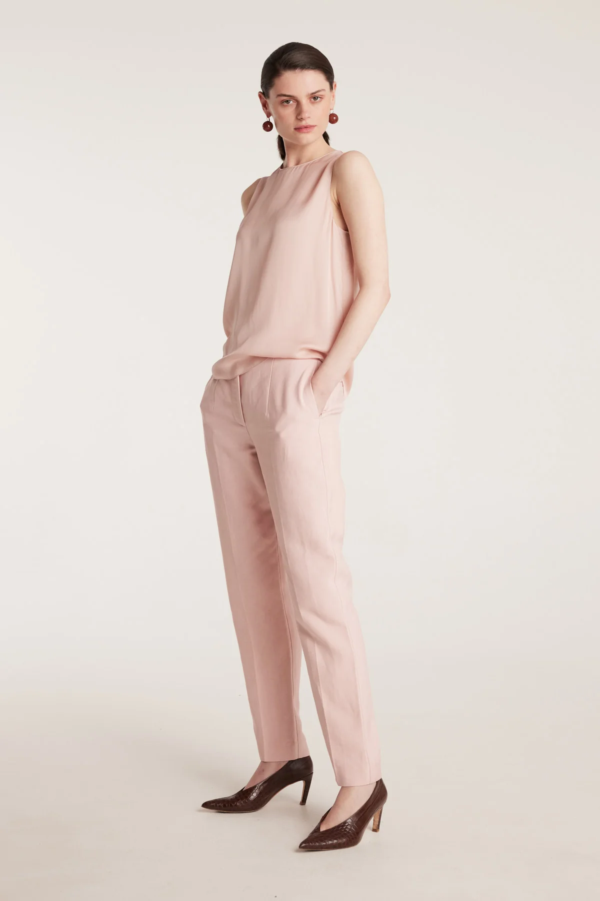 Core Silk Singlet - Pink - Image 3