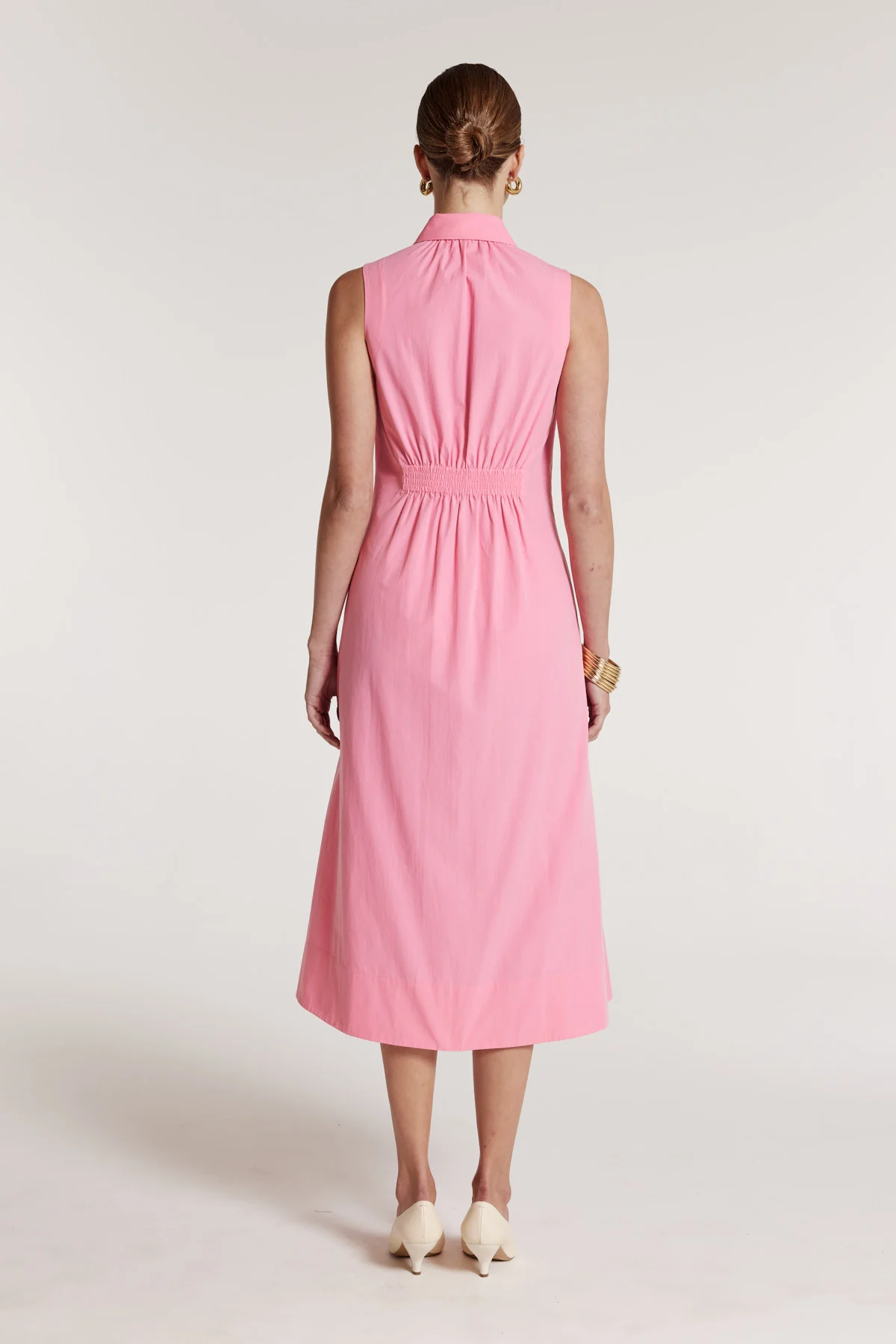Summer Shirtmaker Dress - Pink - Image 5