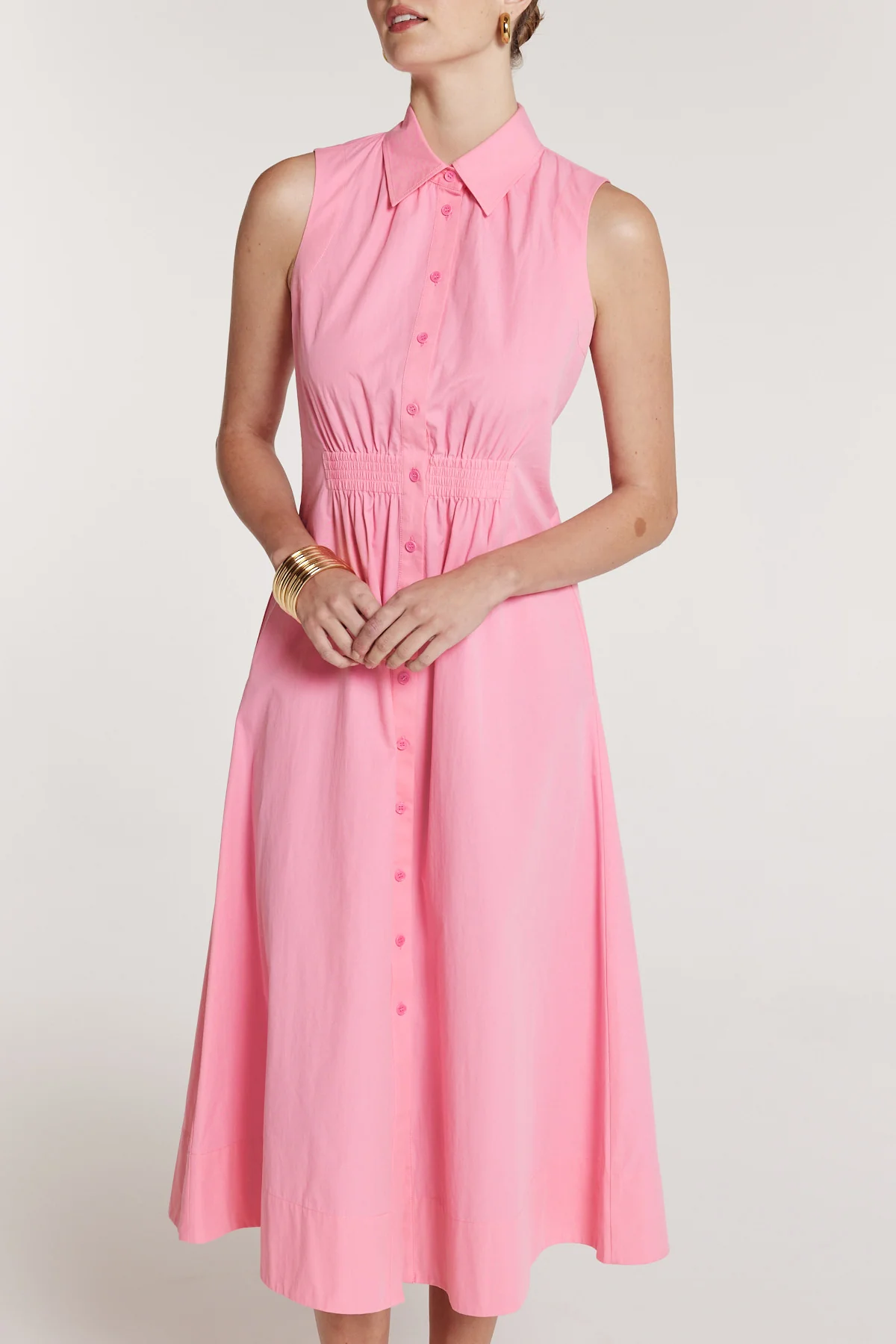 Summer Shirtmaker Dress - Pink - Image 6