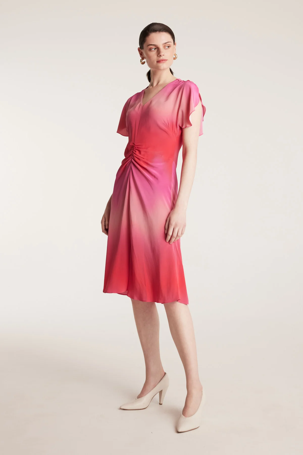Pink Ombre Dress - Pink/Red - Image 3