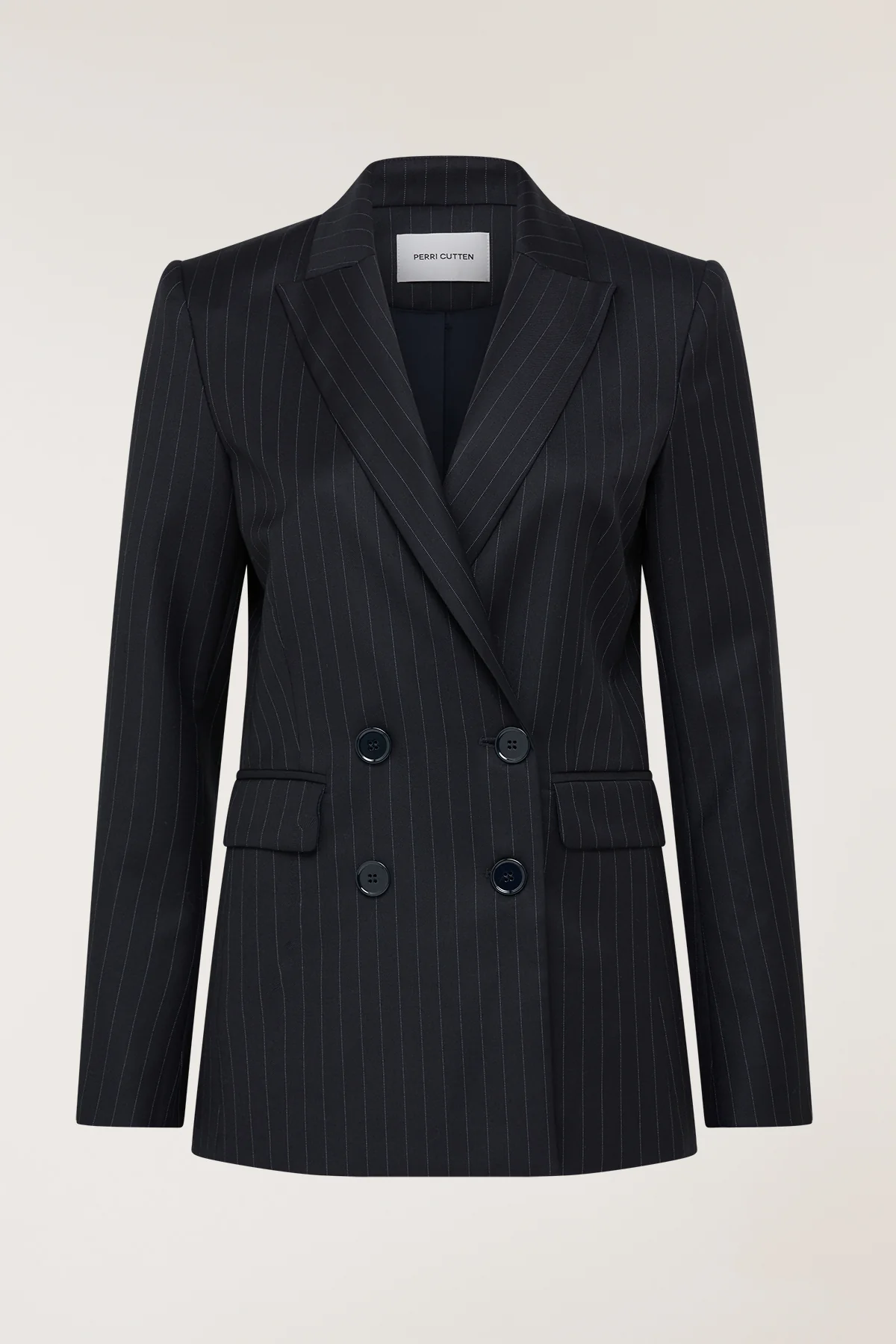 Pinstripe Jacket - Navy/White - Image 4