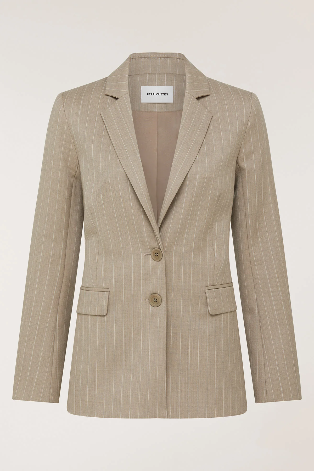 Pinstripe Jacket - Tan - Image 6