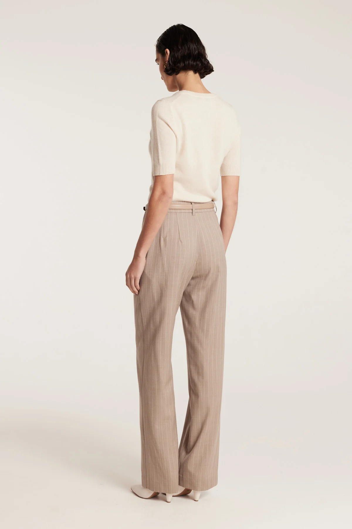 Pinstripe Pant - Tan - Image 4