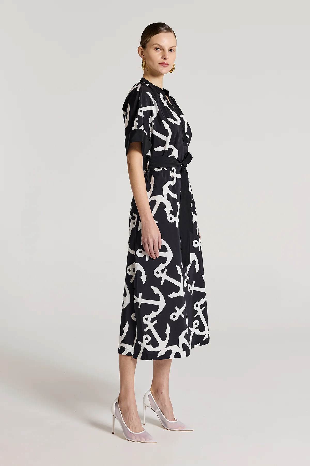 Portofino Dress - Black/White - Image 4