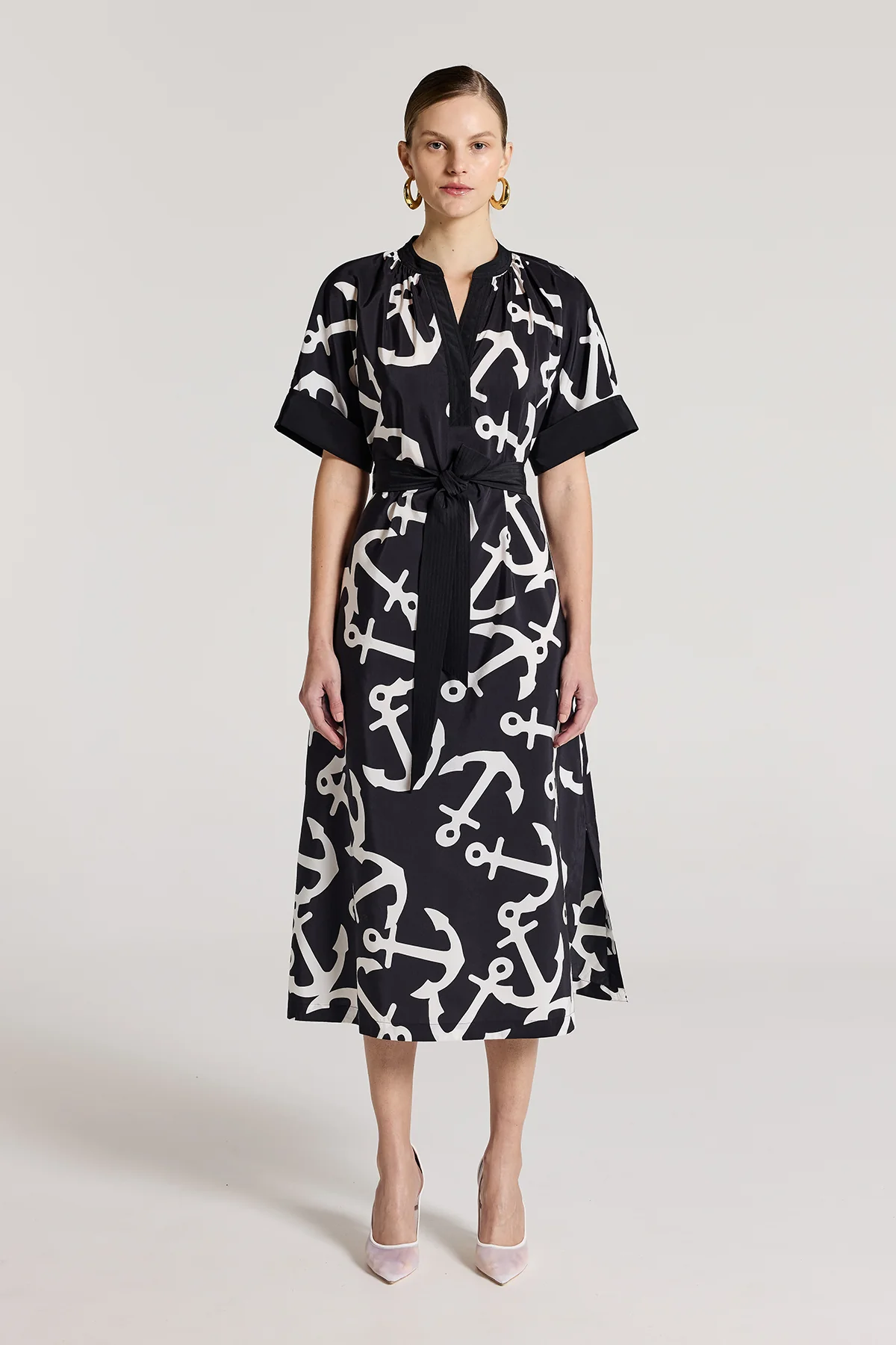 Portofino Dress - Black/White - Image 8